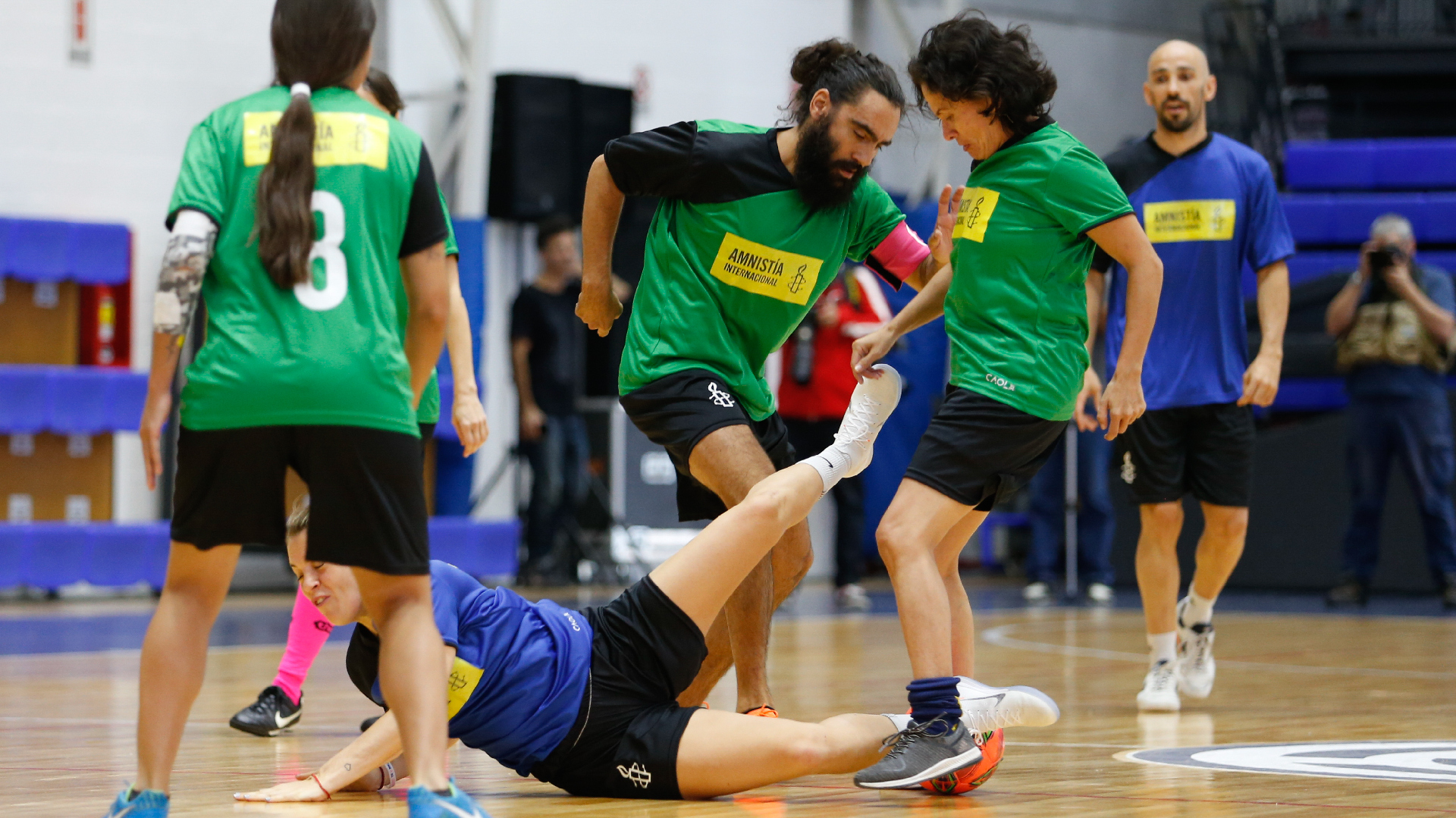 Juan Pablo Sorín participó del evento “Fútbol mixto por a igualdad” (Nicolás Aboaf)