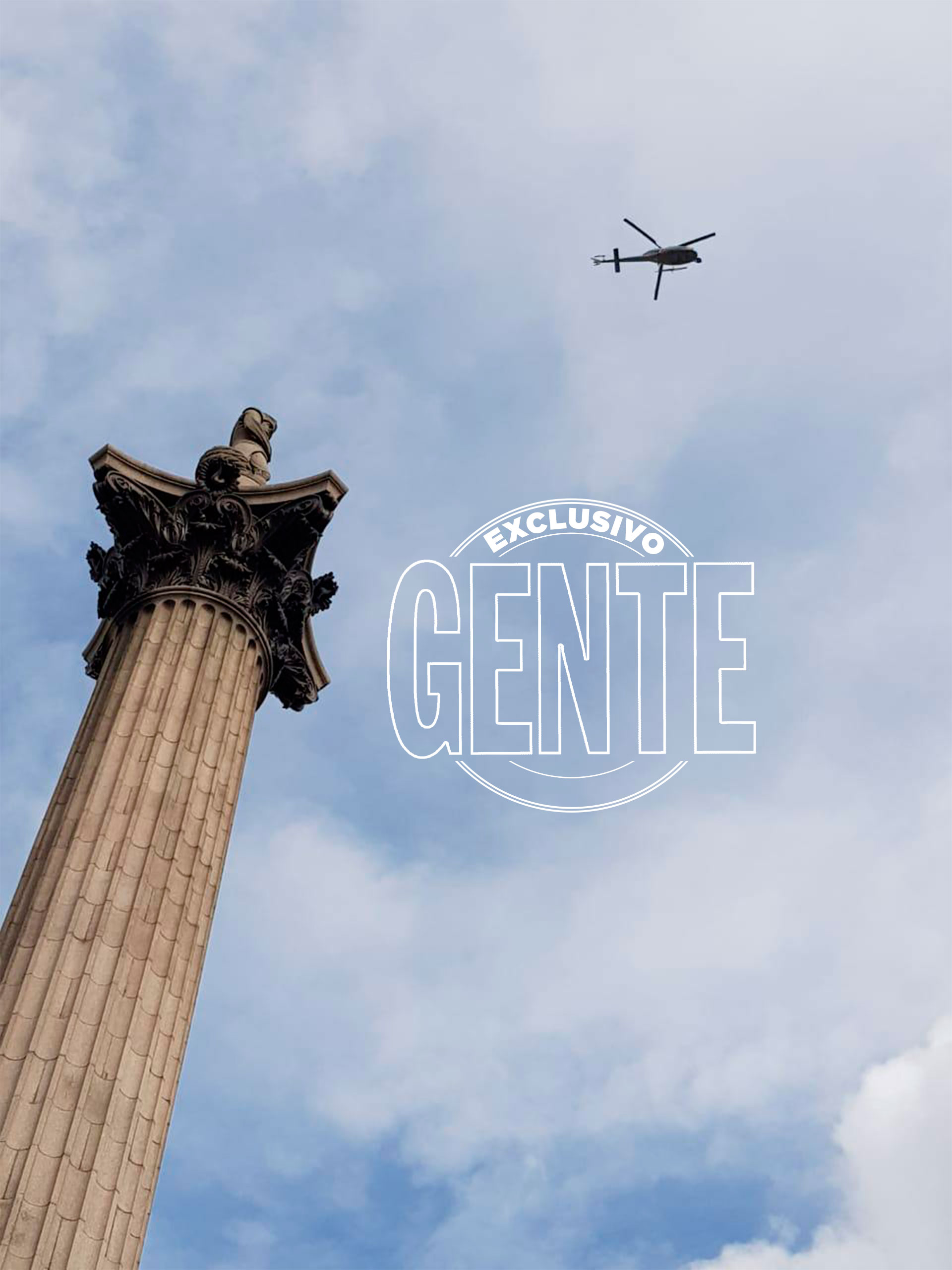 La columna de Nelson, en Trafalgar Square, testigo de la marcha y la vigilancia policial. Foto: Revista GENTE