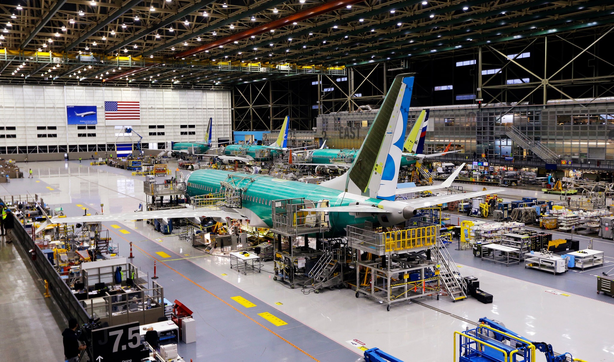 Un de los aviones Max más recientes en 2015 durante el desarrollo del modelo, un equipo produjo simultáneamente 16 diseños en una semana, el doble que la cantidad, dijo un empleado de diseño de Boeing (Foto: AP)