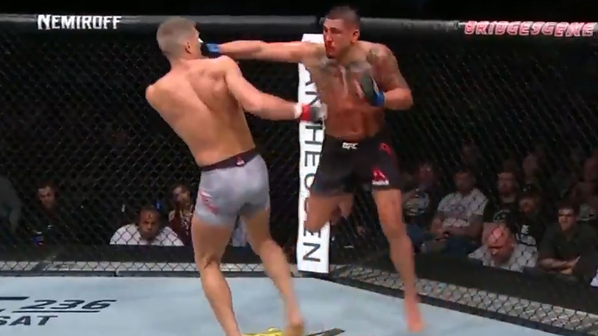 Con un”superman punch” noqueó a Thomspon