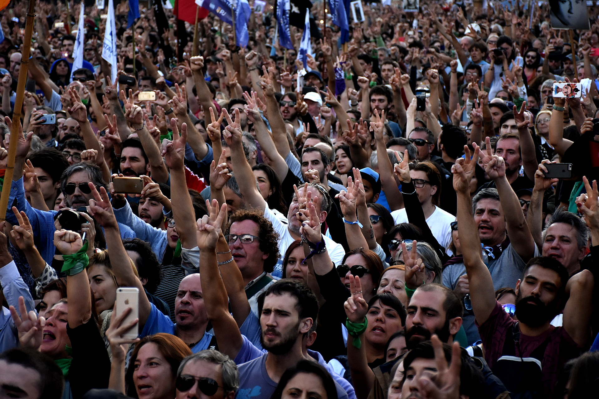 El acto tuvo críticas a Mauricio Macri, Horacio Rodríguez Larreta y Patricia Bullrich