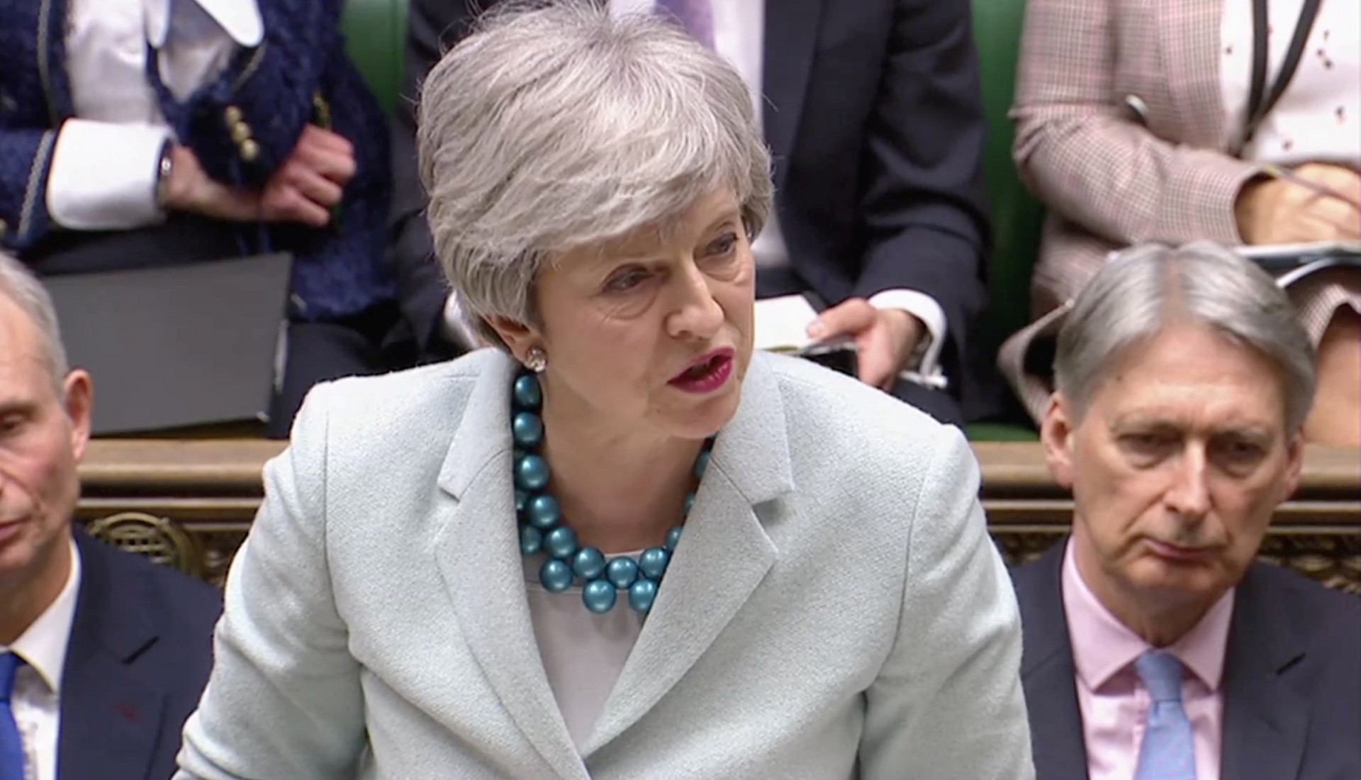 Theresa May (via REUTERS)