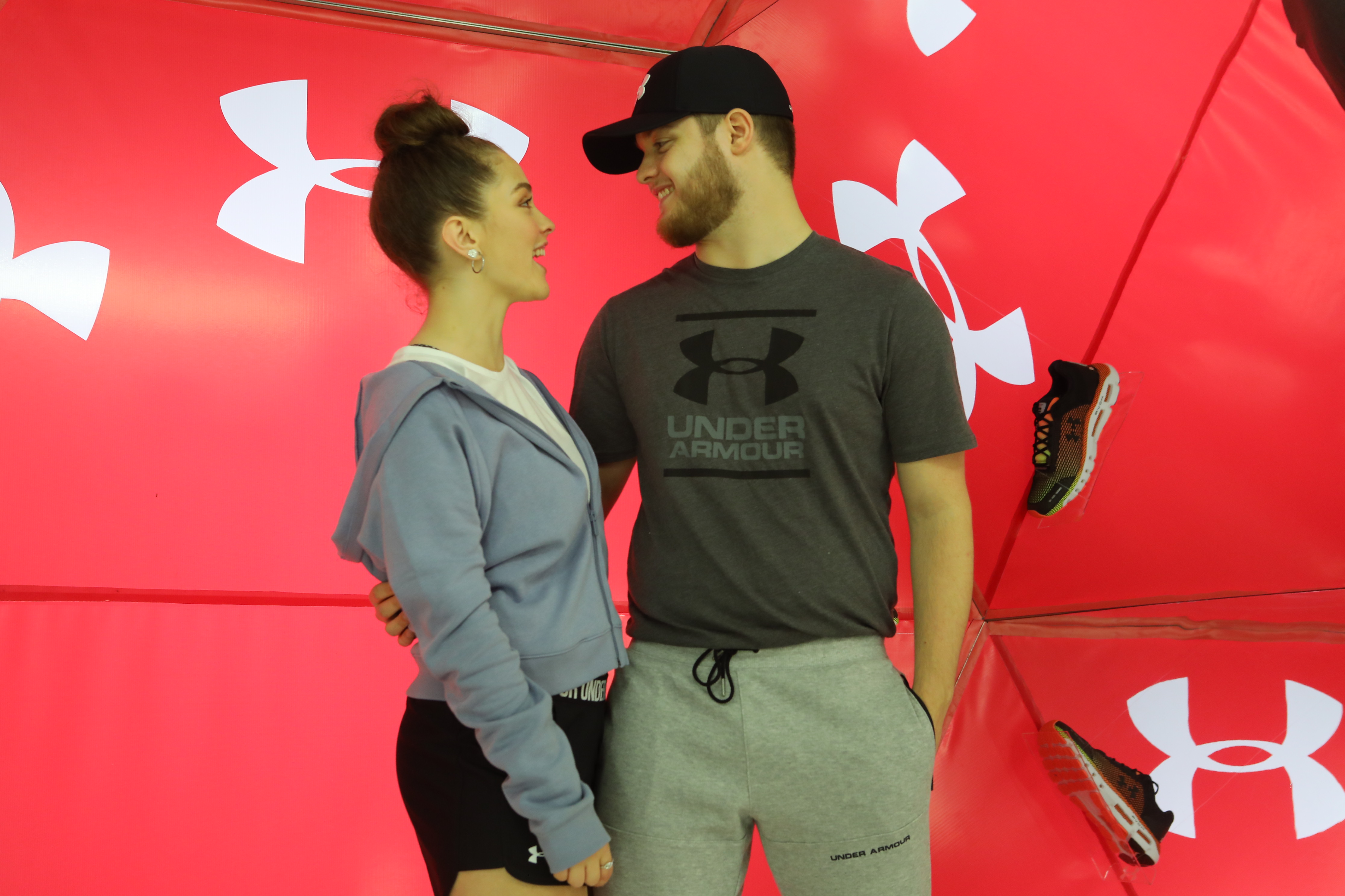 Tomás Kirzner y Minerva Casero en el Evento Infinite Race, Under Armour