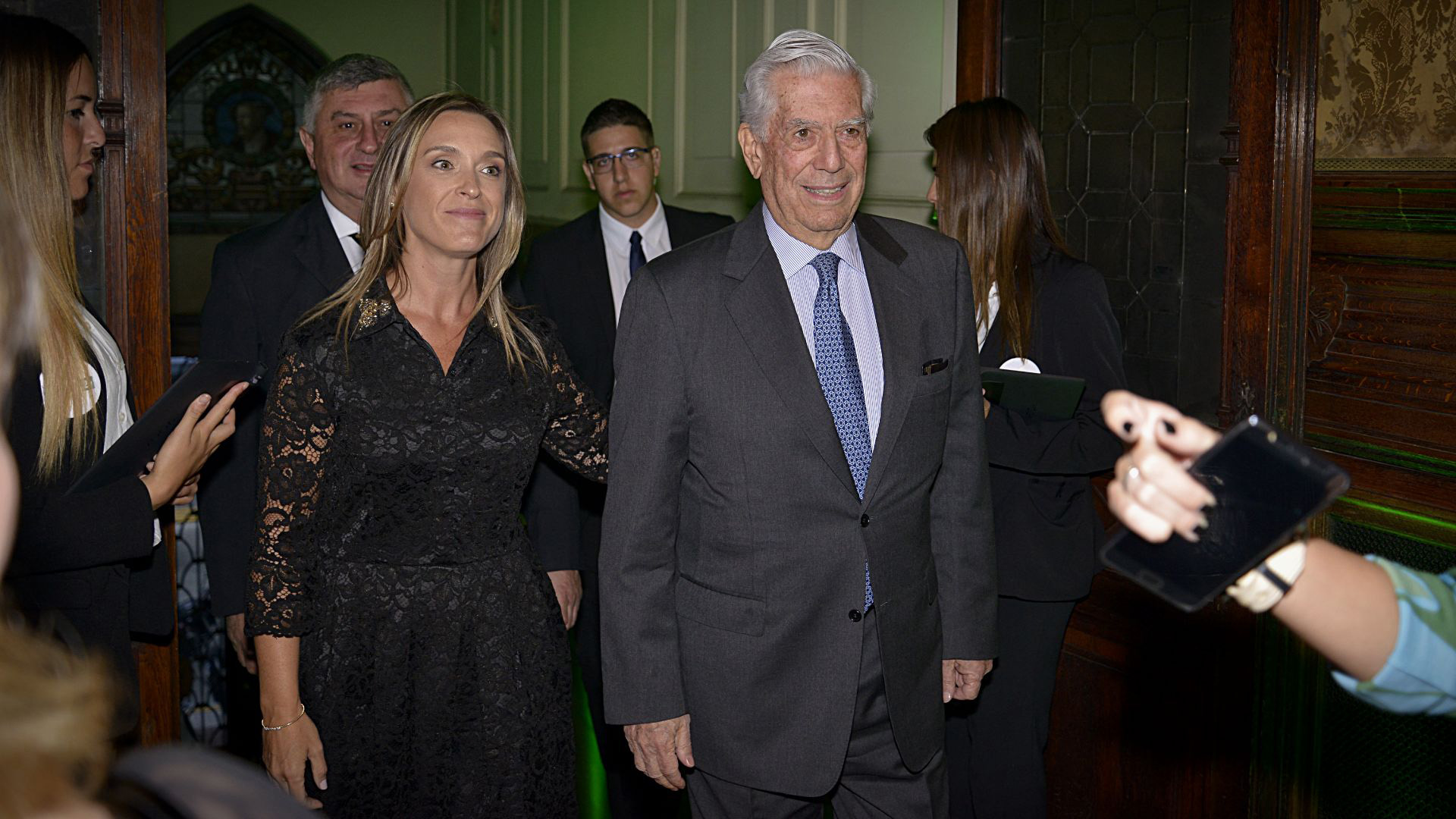 María Belén Mendé y Mario Vargas Llosa