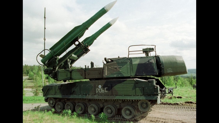 Un lanzador de misiles parte del sistema Buk. Venezuela cuenta con la versión M2E