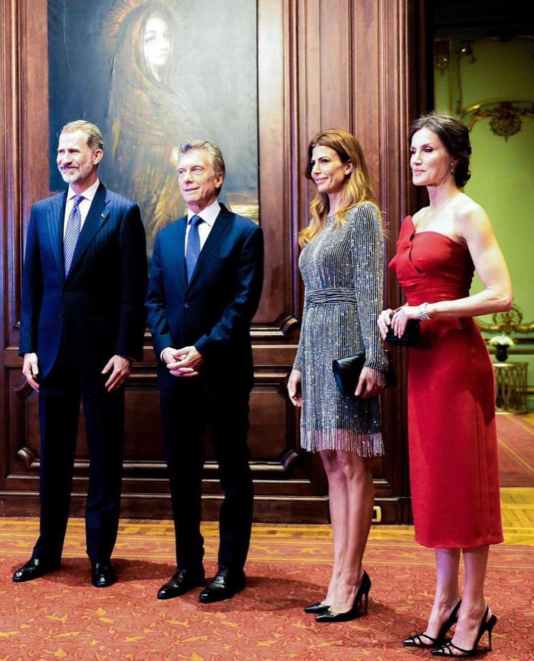 En la recepción a los Reyes de España en el Four Seasons. Hubo cocktail con 400 invitados.
