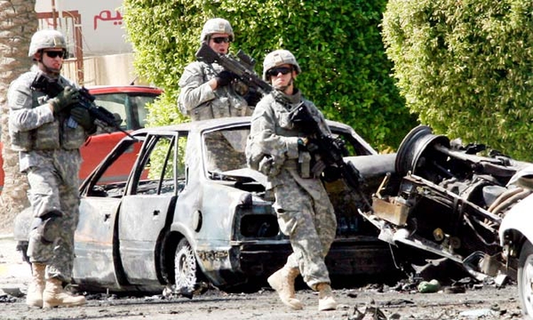 Soldados de Estados Unidos en Irak tras la invasión de 2003