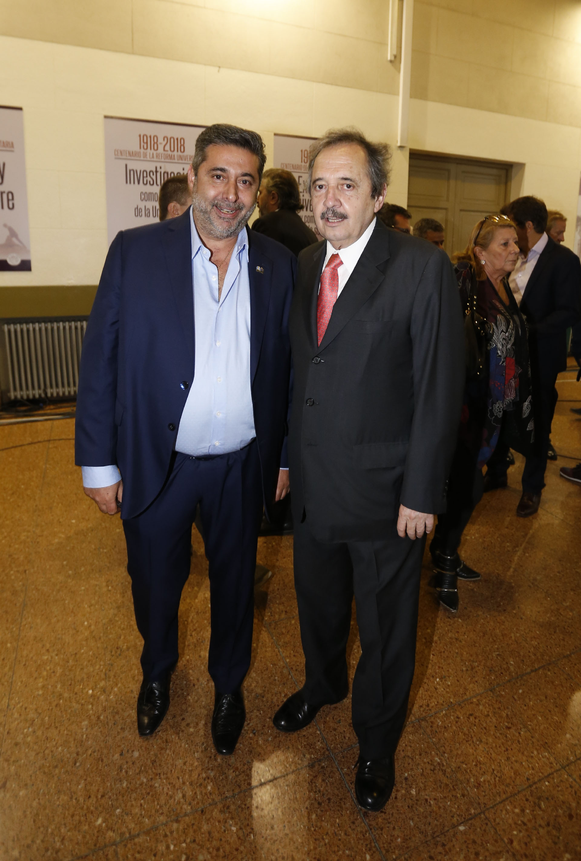 Daniel Angelici y Ricardo Alfonsín (Fotos: Nicolás Aboaf)