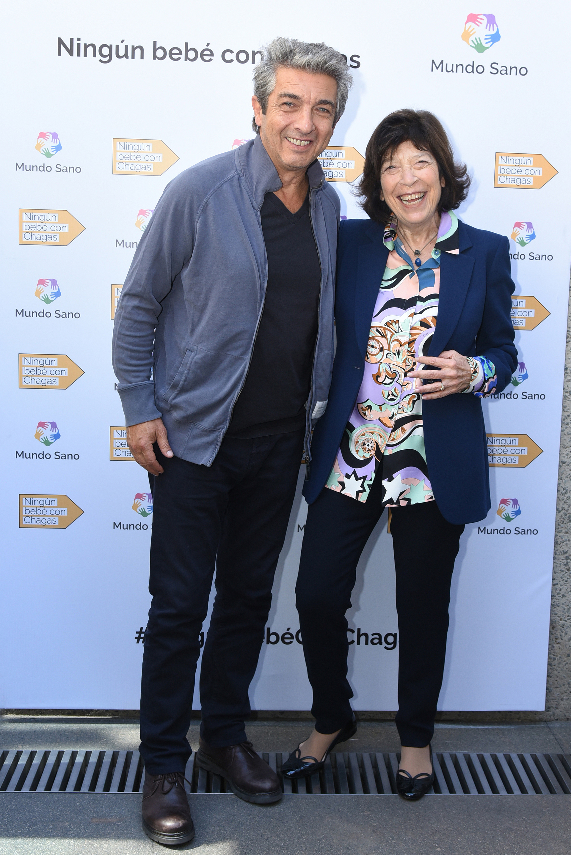 Ricardo Darín y Silvia Gold, presidente de Mundo Sano