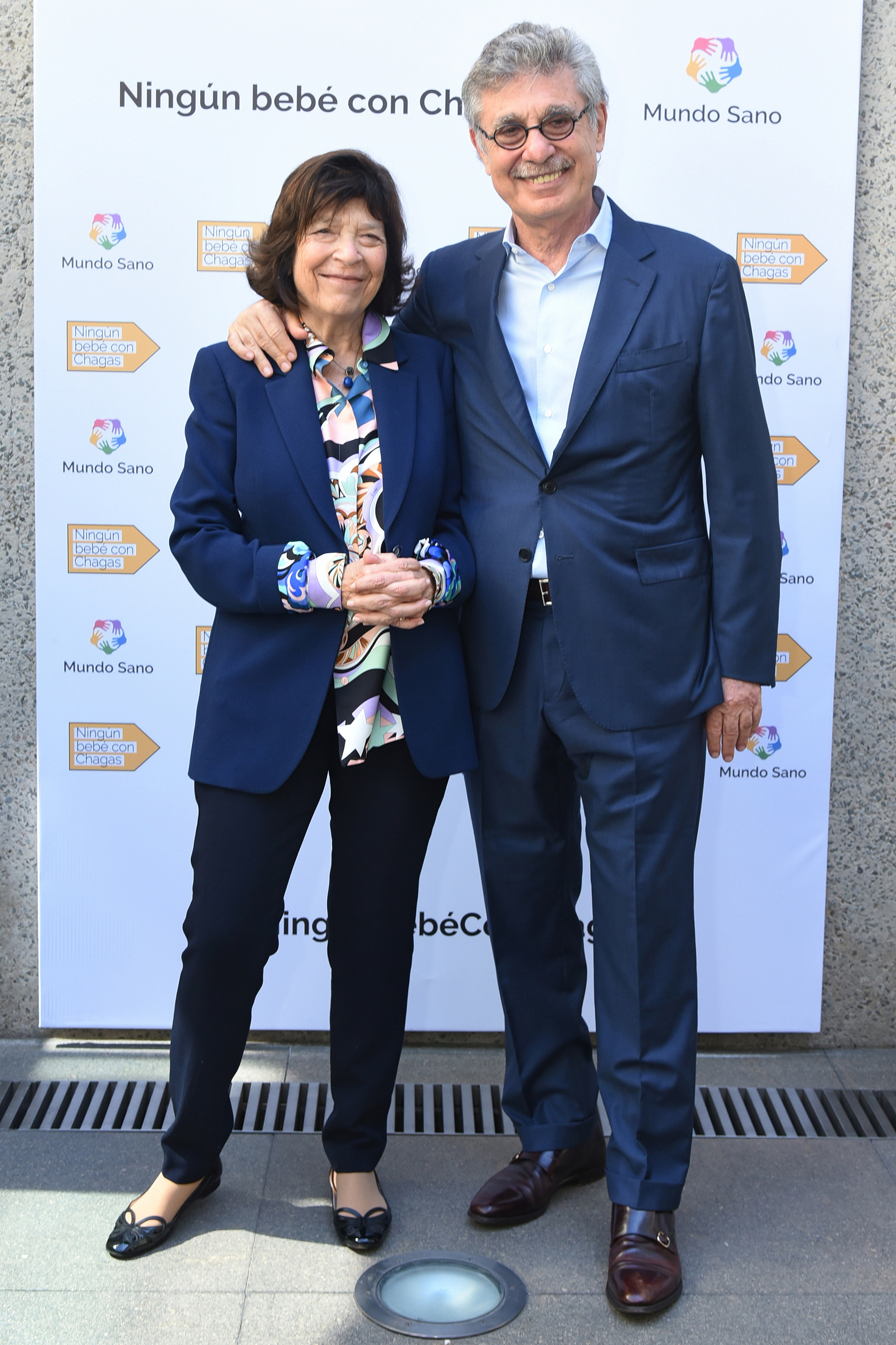Silvia Gold, presidente de Mundo Sano y Hugo Sigman, CEO de Grupo Insud