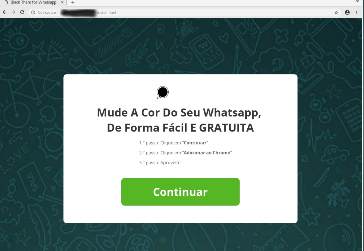 El link puede aparecer también en portugués, según indican desde Eset.