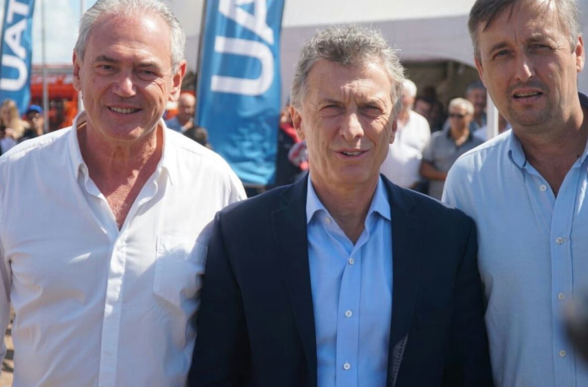 Macri junto a Atilio Benedetti y Gustavo Hein, la fórmula de Cambiemos en Entre Ríos