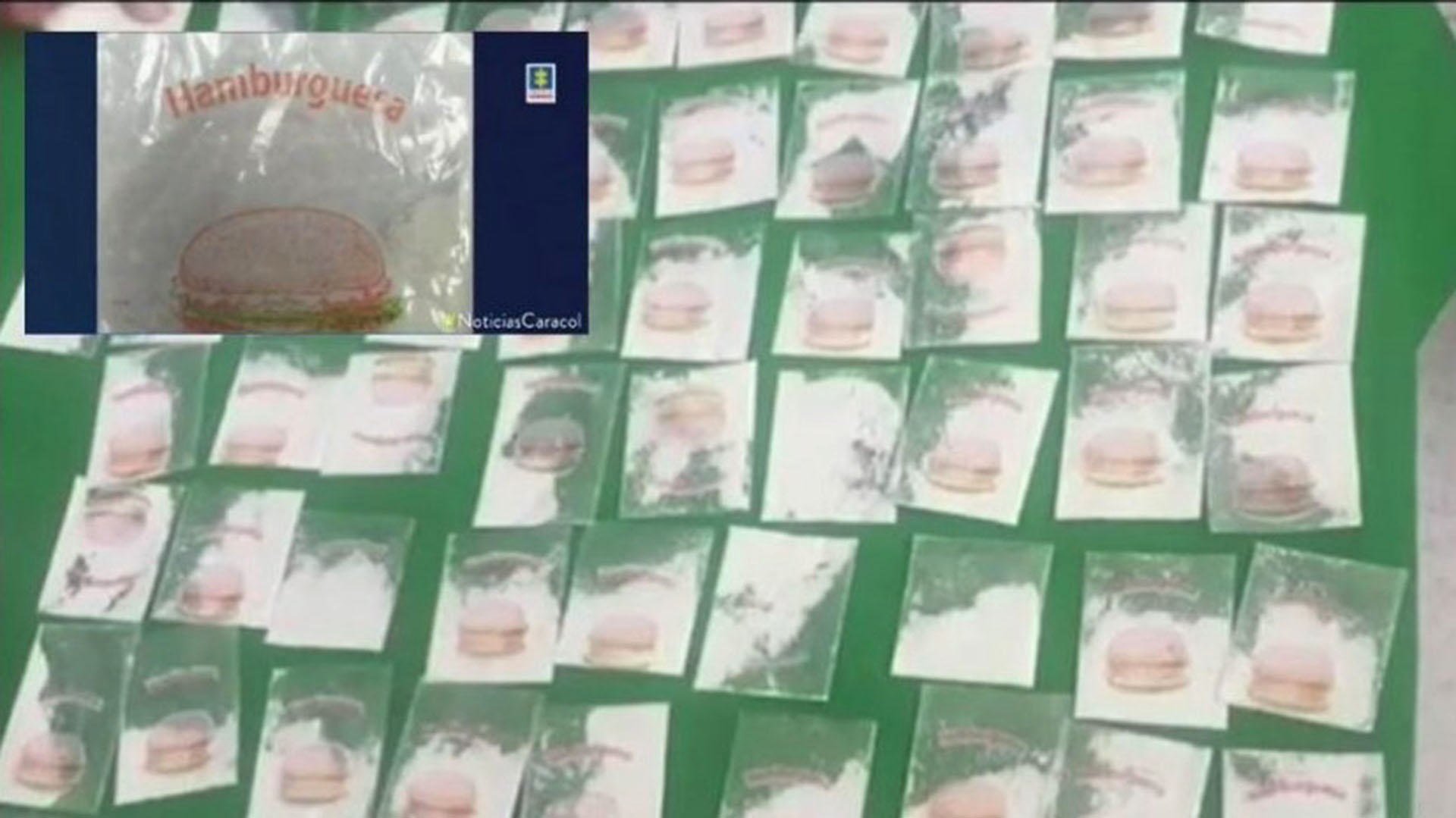 En bolsas de sal camuflaban la cocaína para enviarla a clientes en combos de hamburguesas