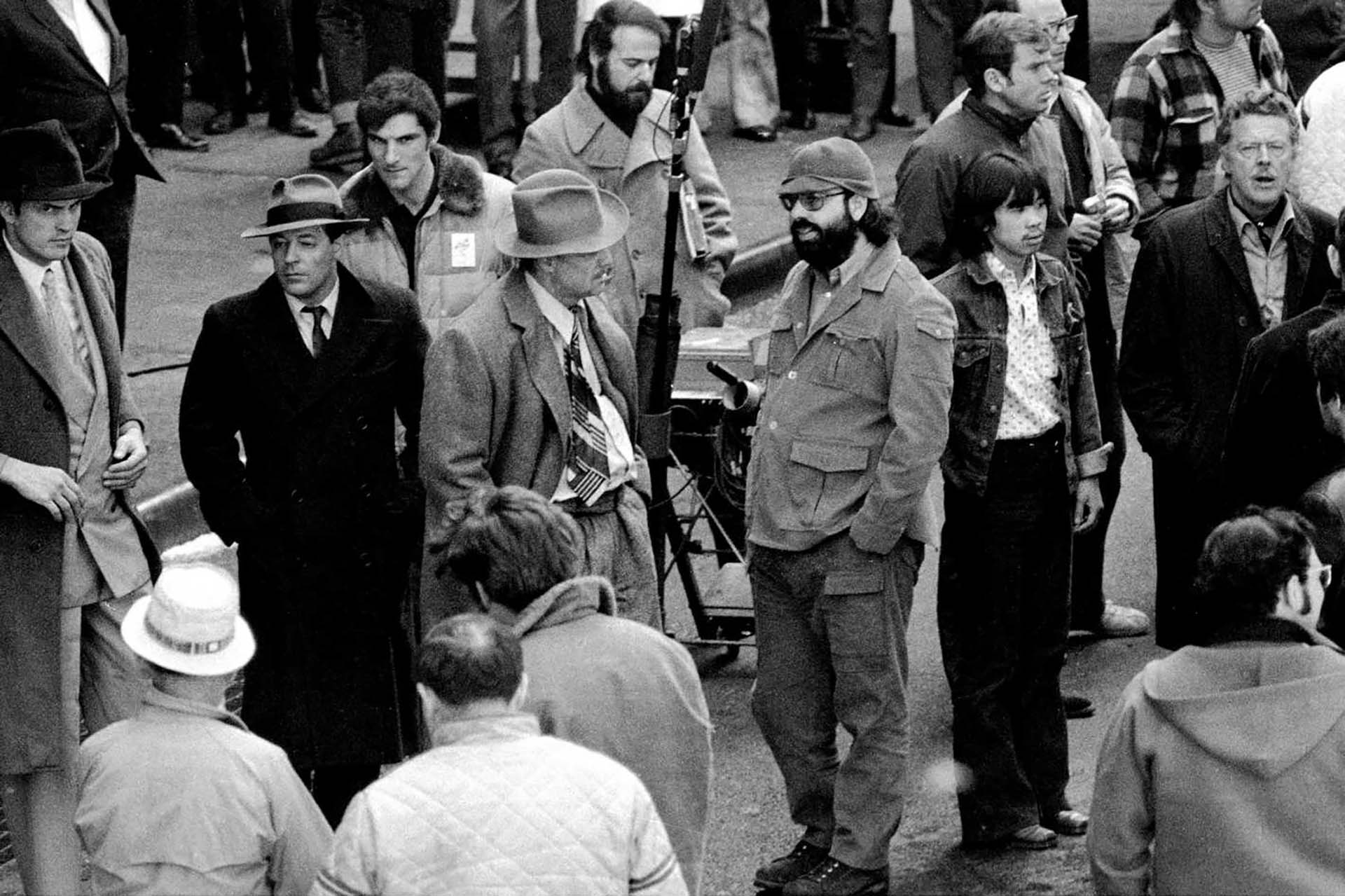 Otro momento de Marlon Brando y Francis Ford Coppola rodando “El Padrino” (1972)