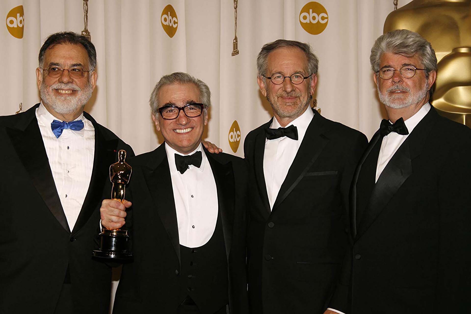 George Lucas, Martin Scorsese, Steven Spielberg, y Francis Ford Coppola en los Oscar (2007)