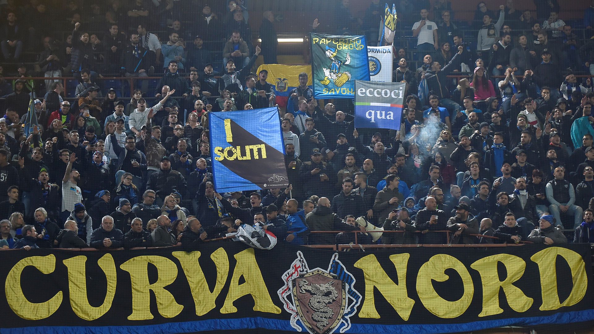 La Curva Nord del Inter cantó en contra de Mauro Icardi (Reuters)