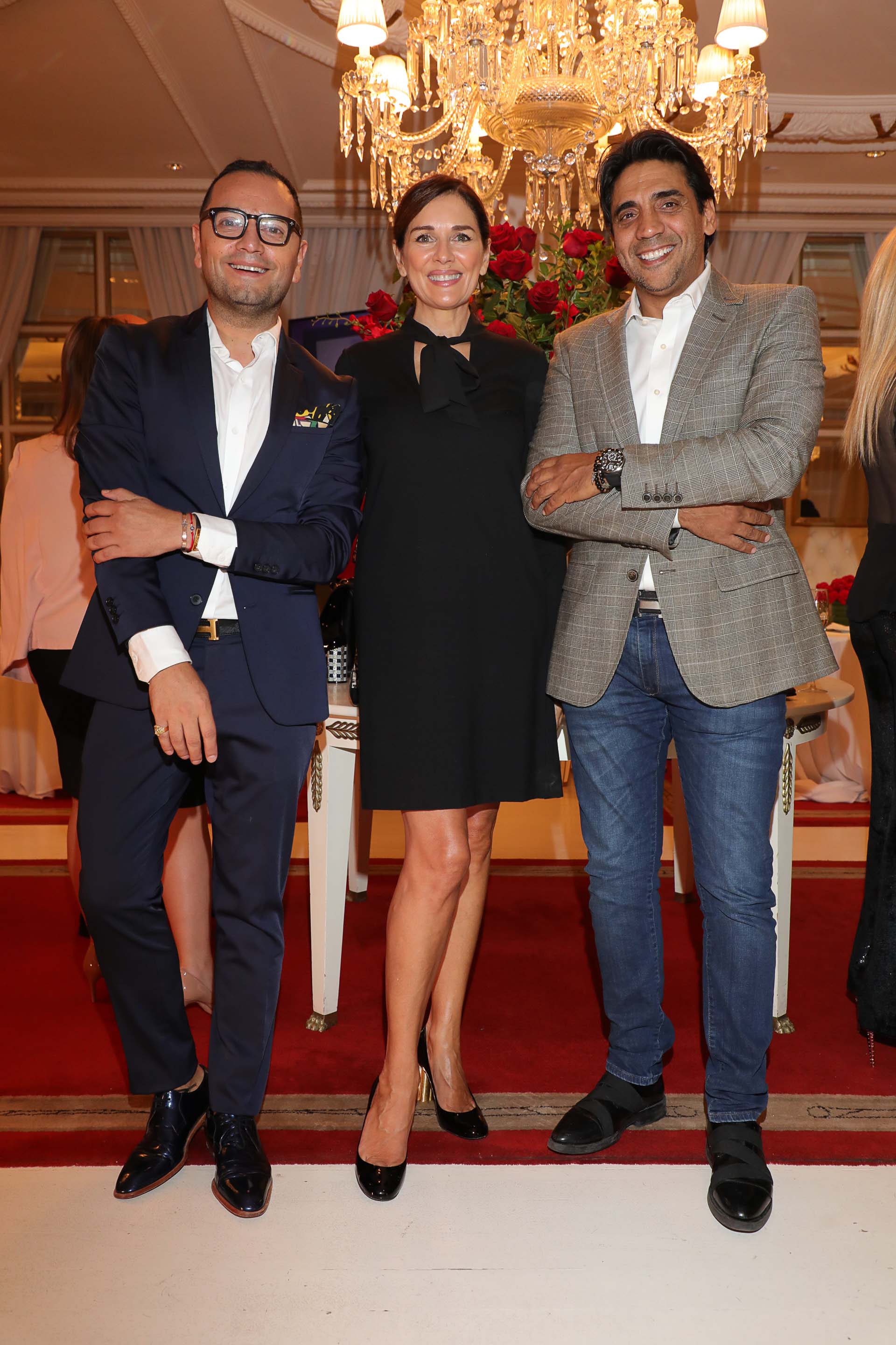Fabián Medina Flores, Andrea Frigerio y Eduardo “Coco” Fernández