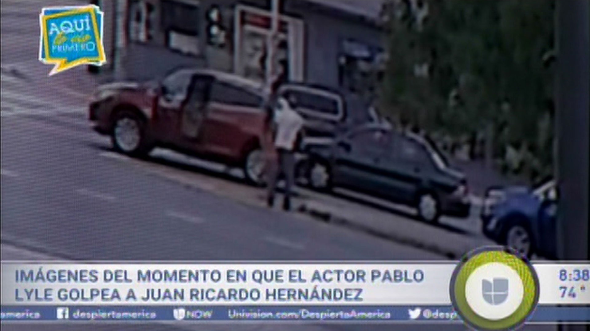 El momento exacto en que Pablo Lyle golpeó al hombre que murió días después  del altercado en Miami - Infobae