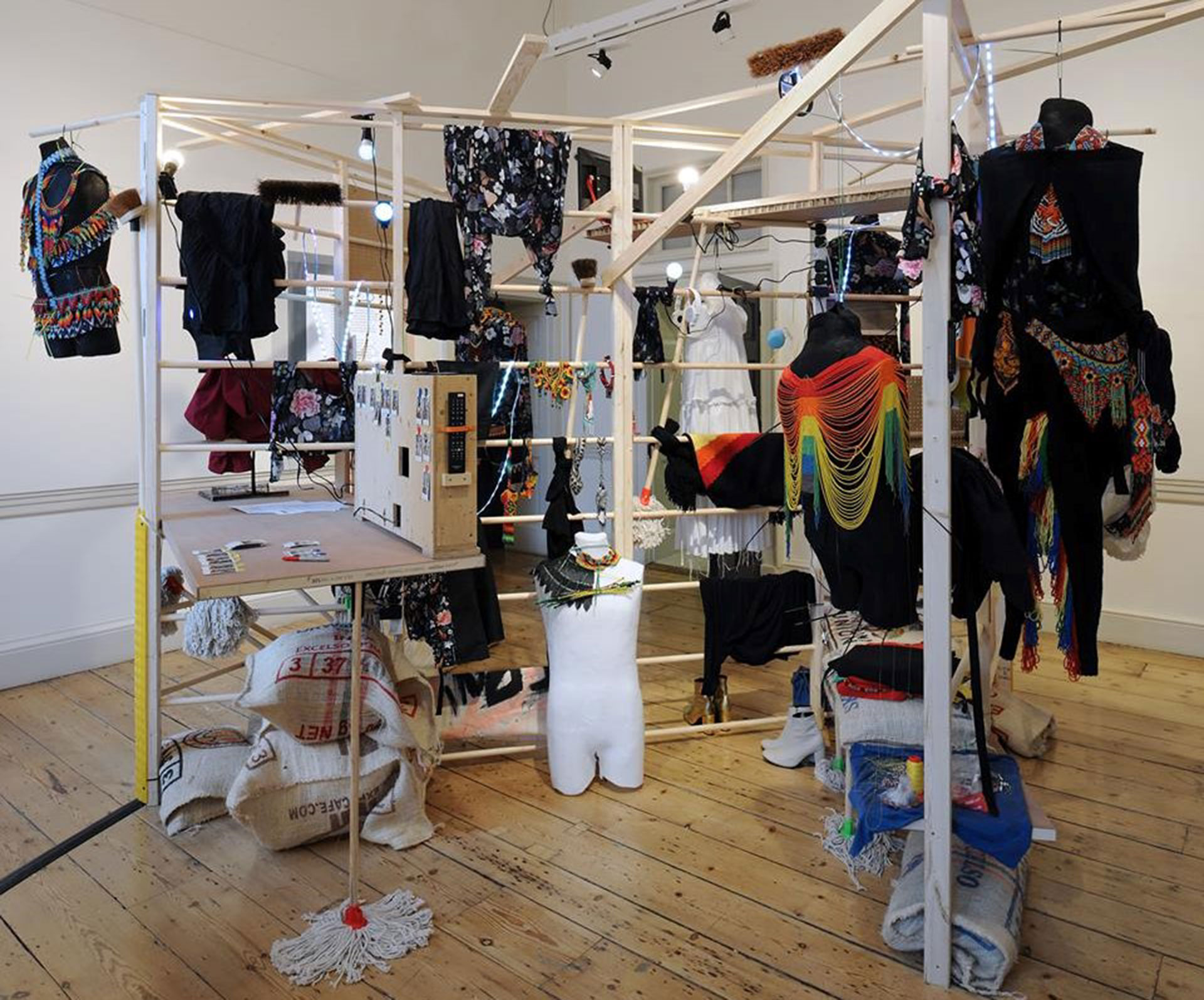 El stand de Laurens en el International Fashion Showcase (IFS) en el centro artístico Somerset House, en febrero pasado en Londres.