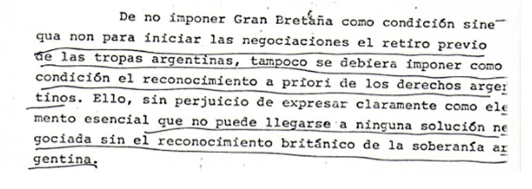 Las condiciones argentinas