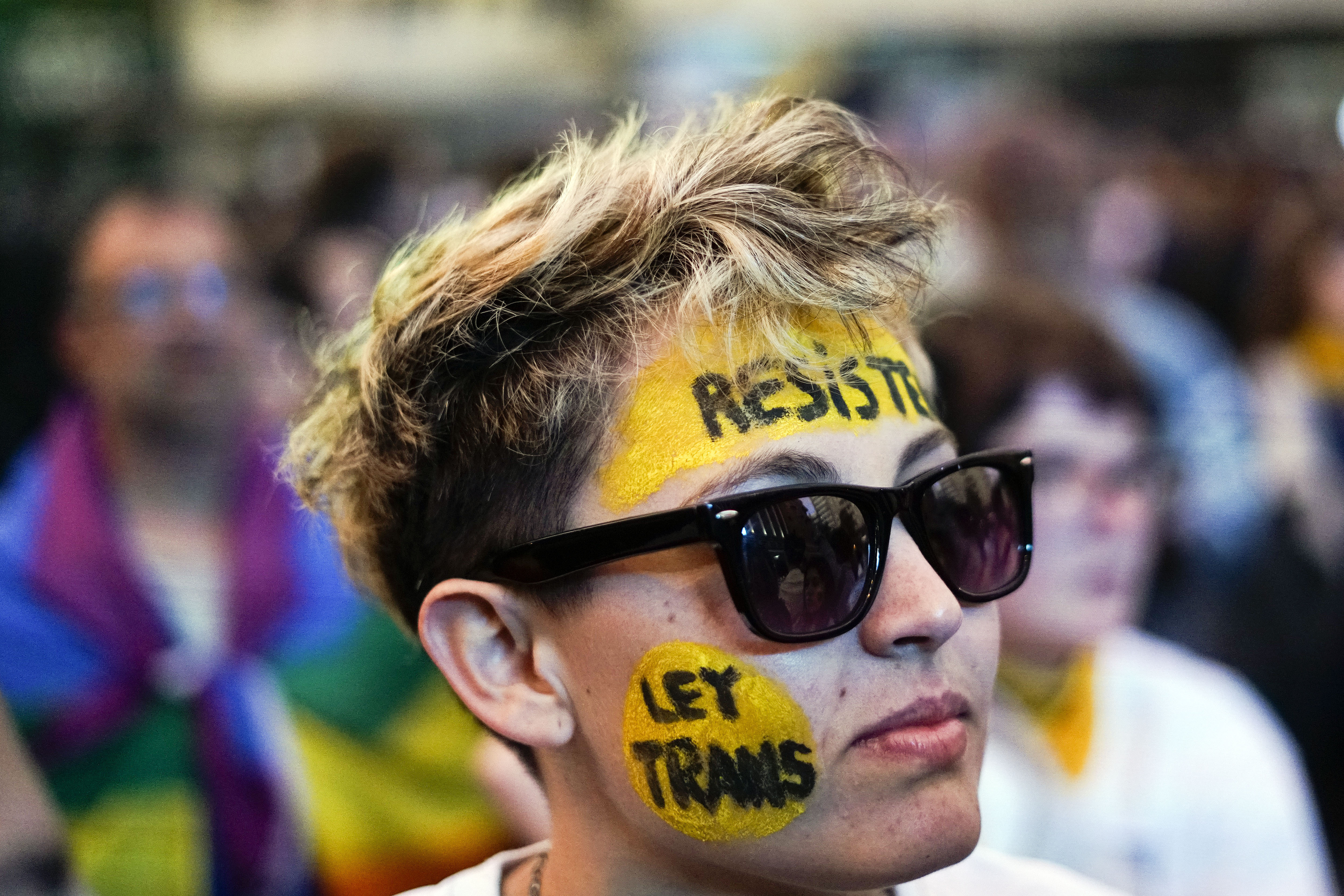 Marcha en Montevideo. (AP Photo/Matilde Campodonico)