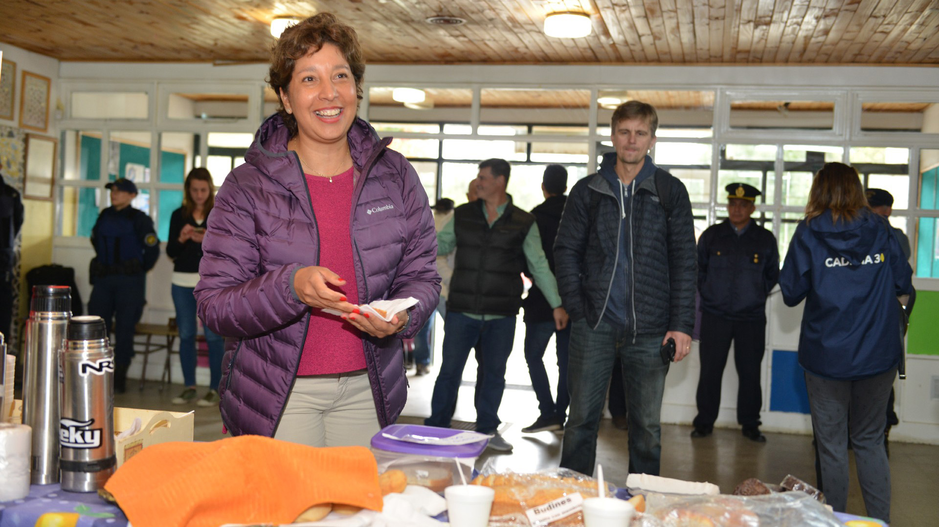 Arabela Carreras, al momento de la votación (Jorge Wohlert)