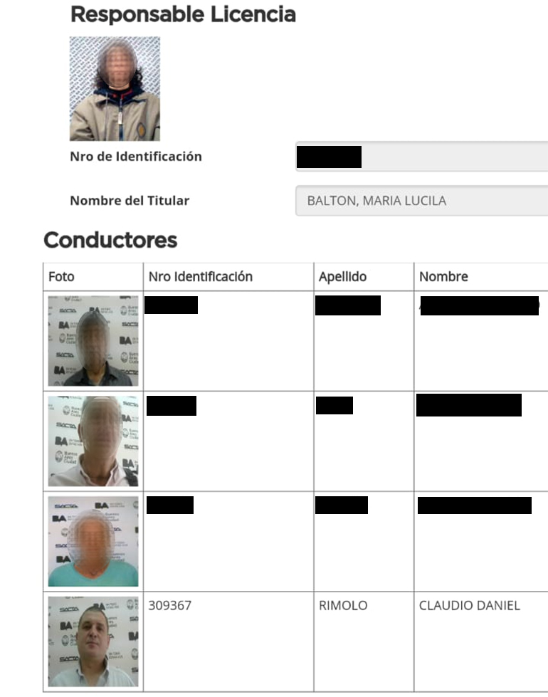 La titular del vehículo identificó al agresor como Claudio Daniel Rímolo en la Comisaría Vecinal 12 C del barrio de Villa Urquiza