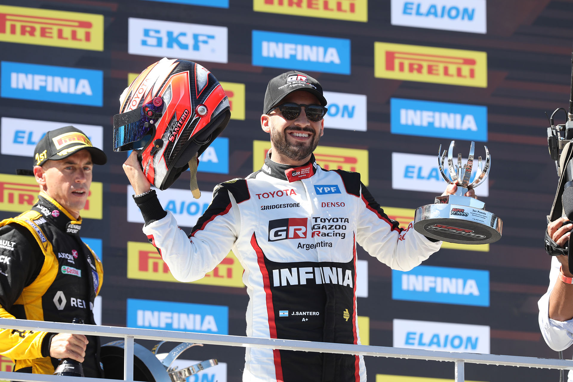 El podio lo cerró Julián Santero, Toyota Corolla