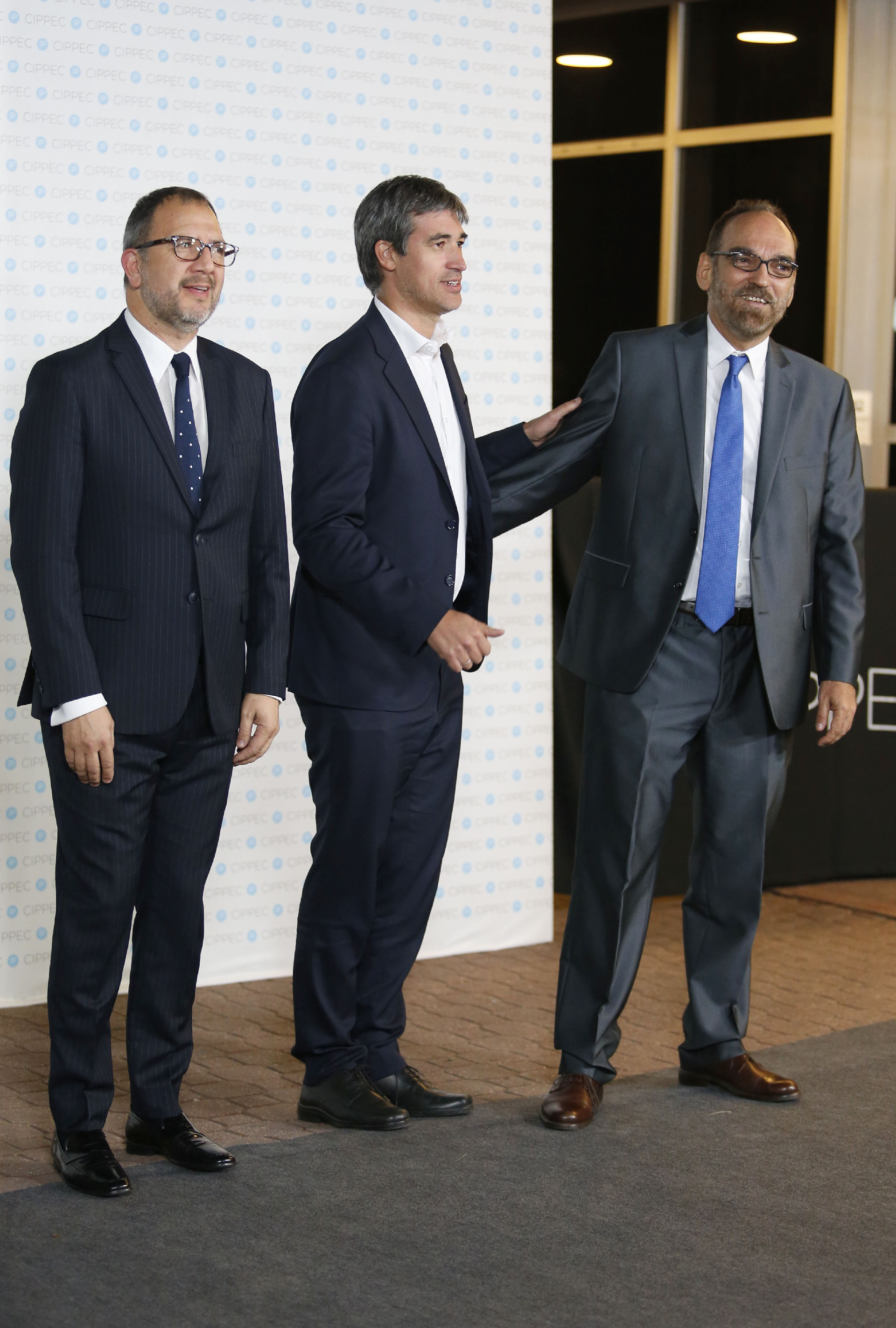 Fabián Perechodnik, Secretario General de la provincia de Buenos Aires; Adrián Pérez, Secretario de Asuntos Políticos e Institucionales del Ministerio del Interior, Obras Públicas y Vivienda; y el diputado Fernando Iglesias