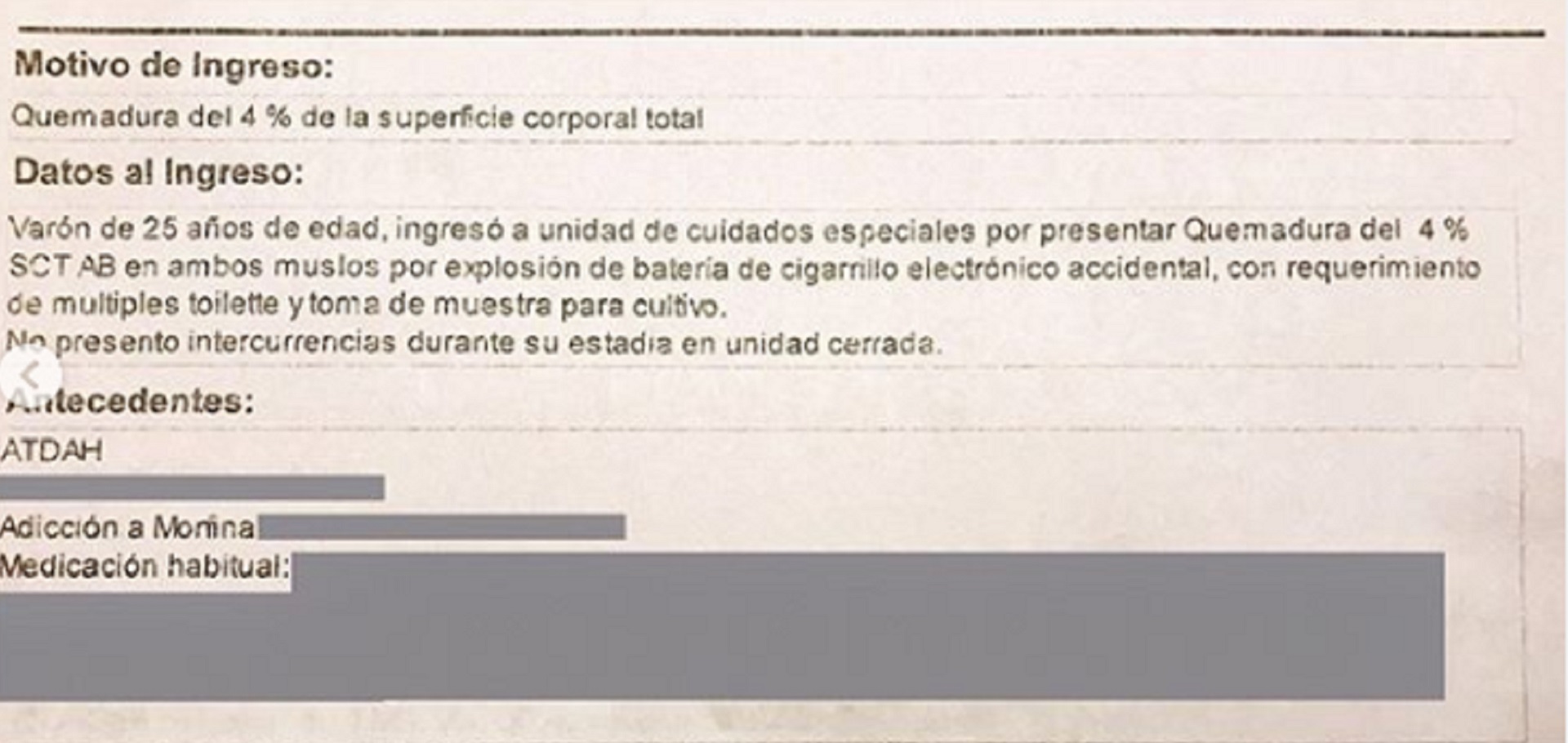Felipe Pettinato publicó el informe de la clínica