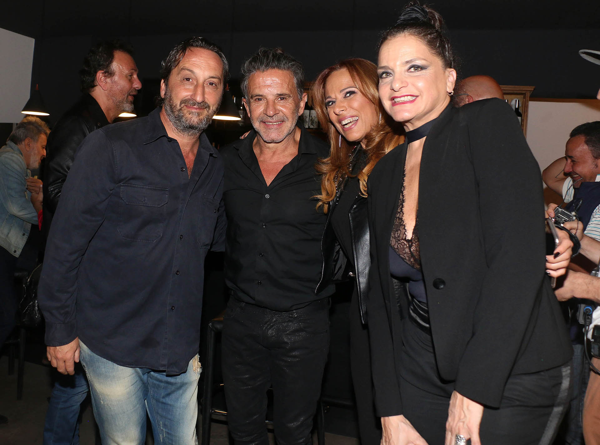 Antonello Grandolfo, Osvaldo Laport, Iliana Calabró y Viviana Sáenz