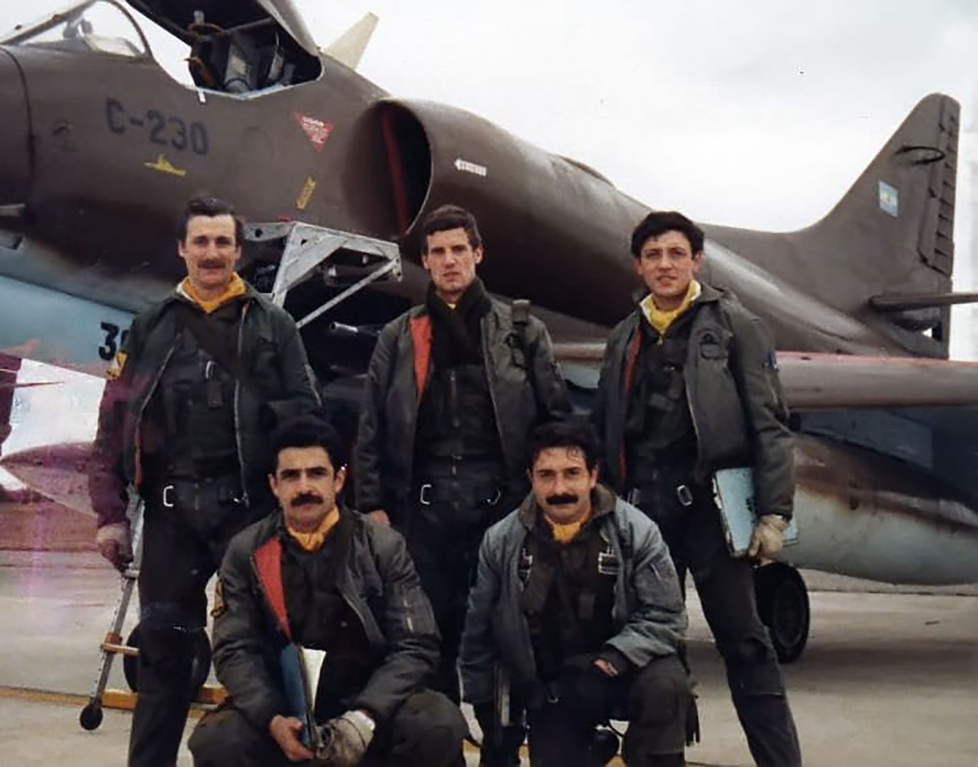Una foto antes de la misión. Nadie sabía si regresarían con vida