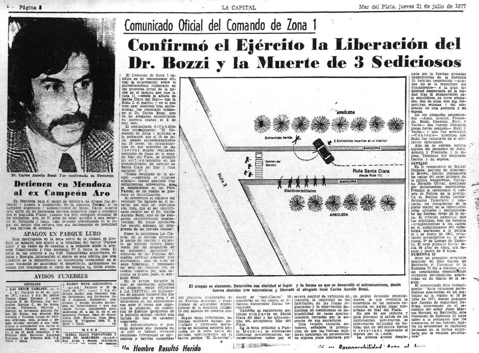 Los militares intentaron responsabilizar a la guerrilla peronista Montoneros por el secuestro de los abogados marplatenses en 1977 (Carlos Bozzi)