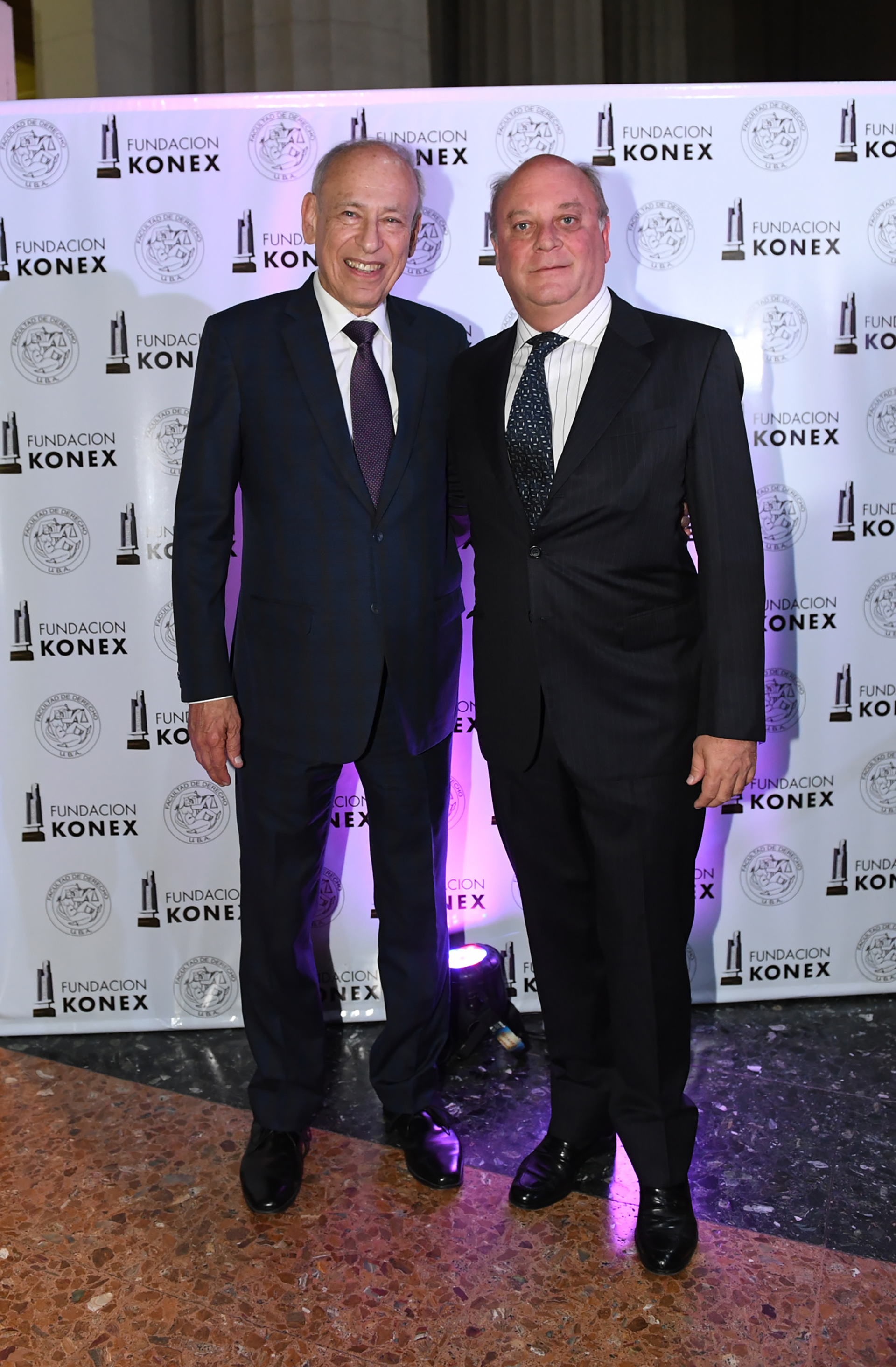 Luis Ovsejevich, junto al empresario y benefactor del proyecto Martín Cabrales