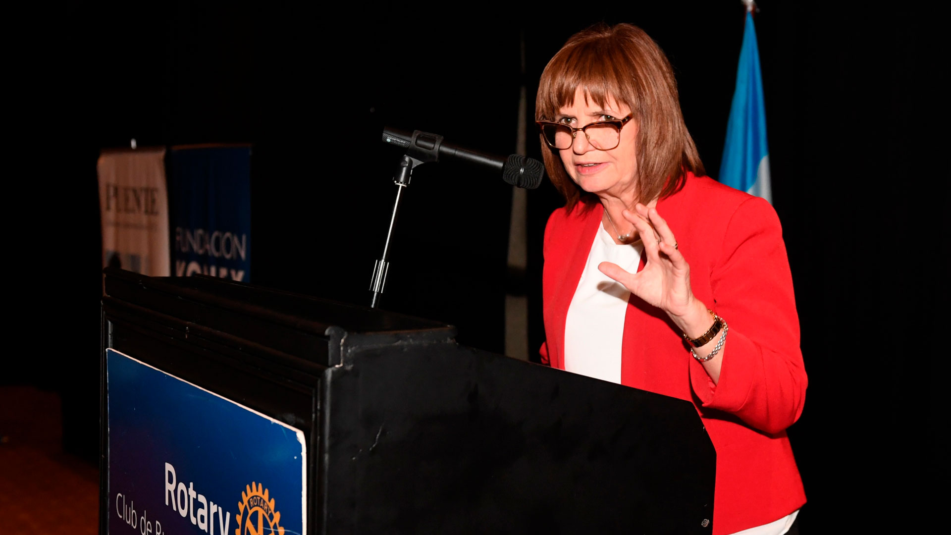 Patricia Bullrich expuso ante los socios del Rotary Club (Fotos: Maximiliano Luna)