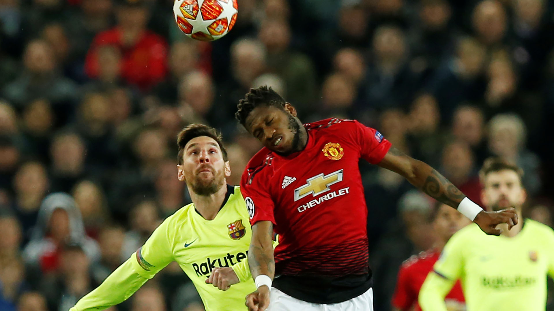 Postal del encuentro de ida, en el que Messi firmó la asistencia del gol (Foto: REUTERS)