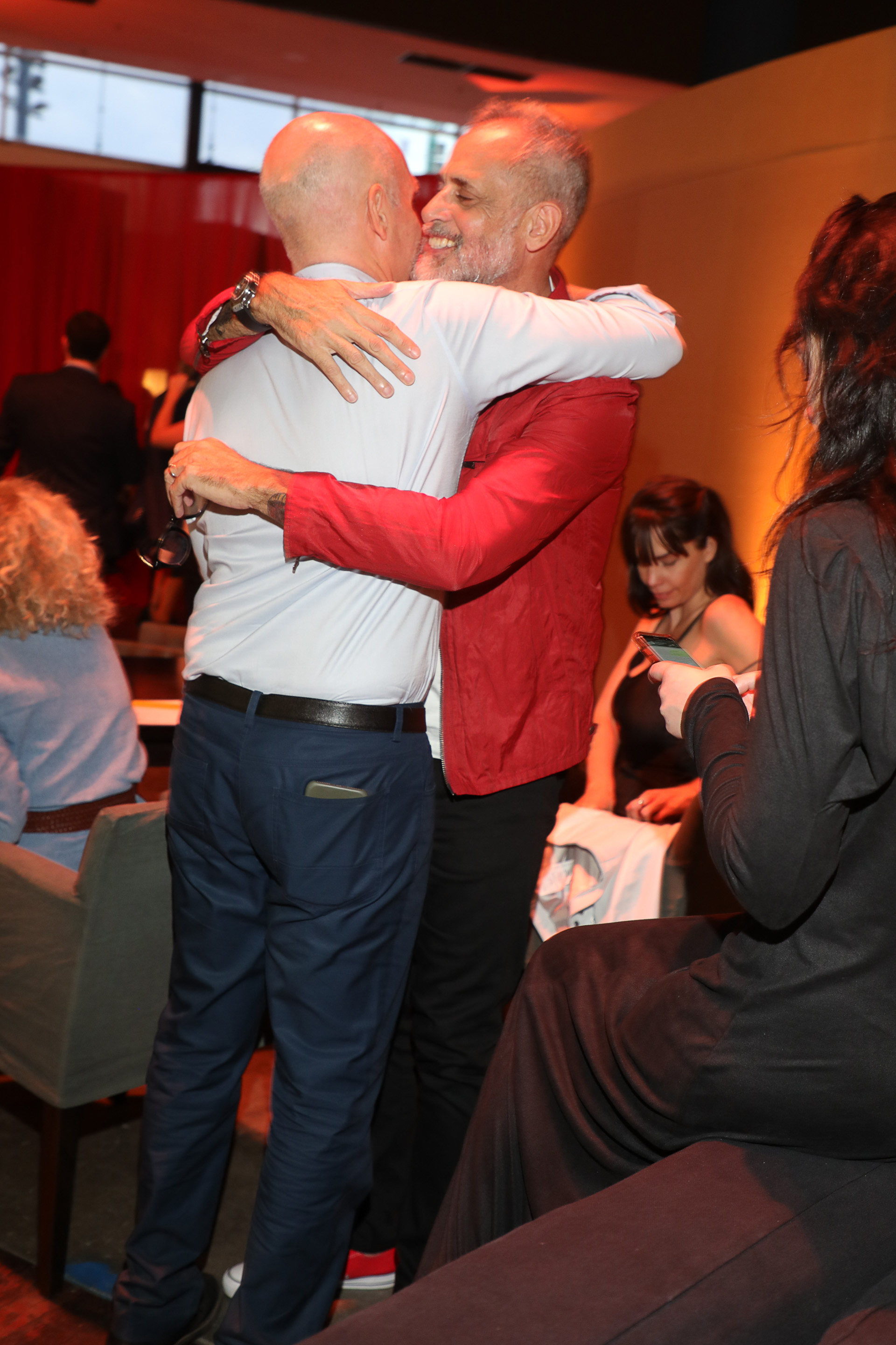 El abrazo entre Horacio Rodríguez Larreta y Jorge Rial