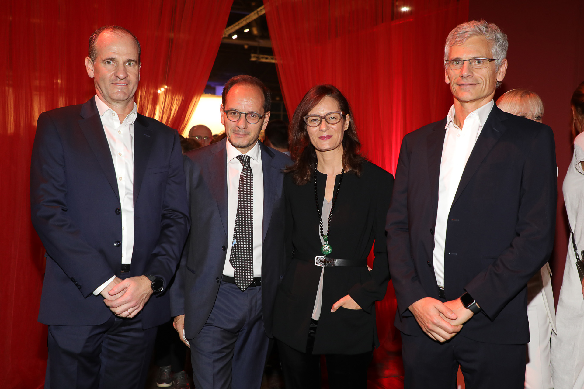Sergio Lew y Guillermo Tempesta junto al embajador italiano en nuestro país, Giuseppe Manzo