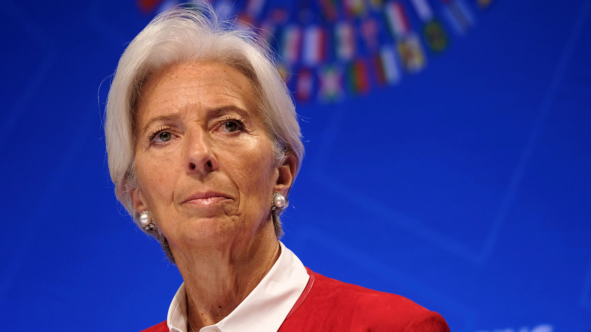 La directora del Fondo Monetario Internacional, Christine Lagarde, durante las reuniones del FMI y el Banco Mundial en Washington (REUTERS/James Lawler Duggan)