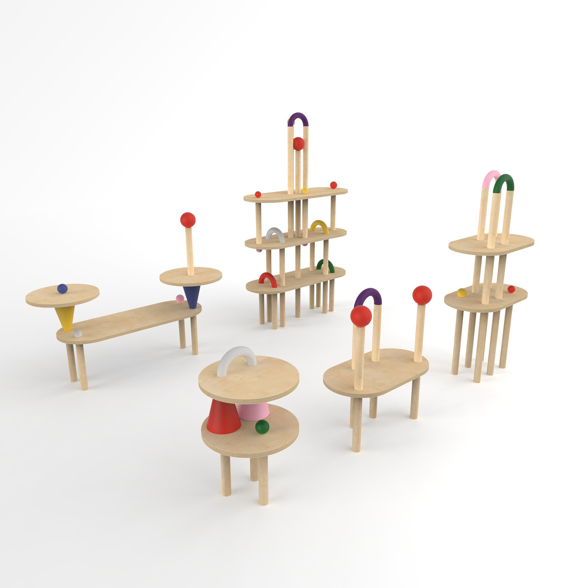 1º Mención especial, el sistema de muebles infantiles Koko Loko.