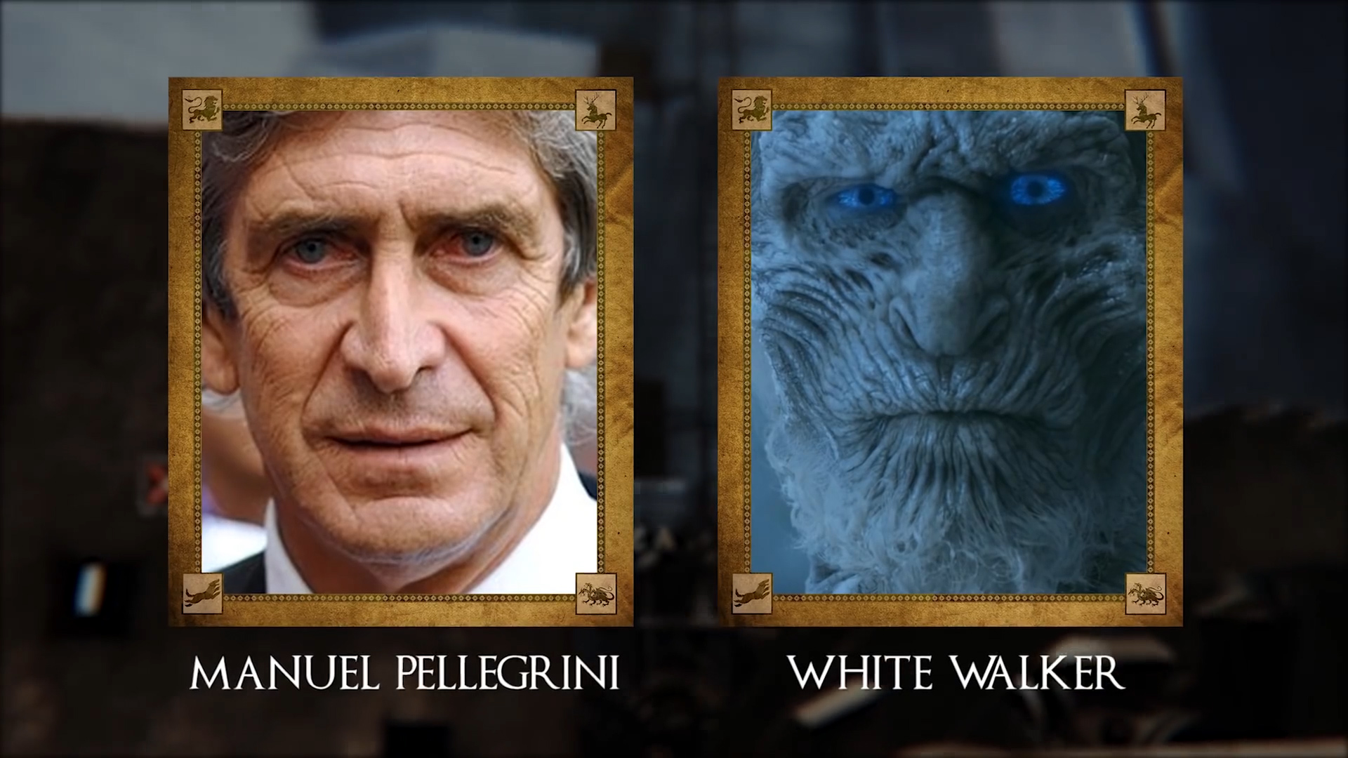 Manuel Pellegrini (ex futbolista y entrenador chileno) con White Walker