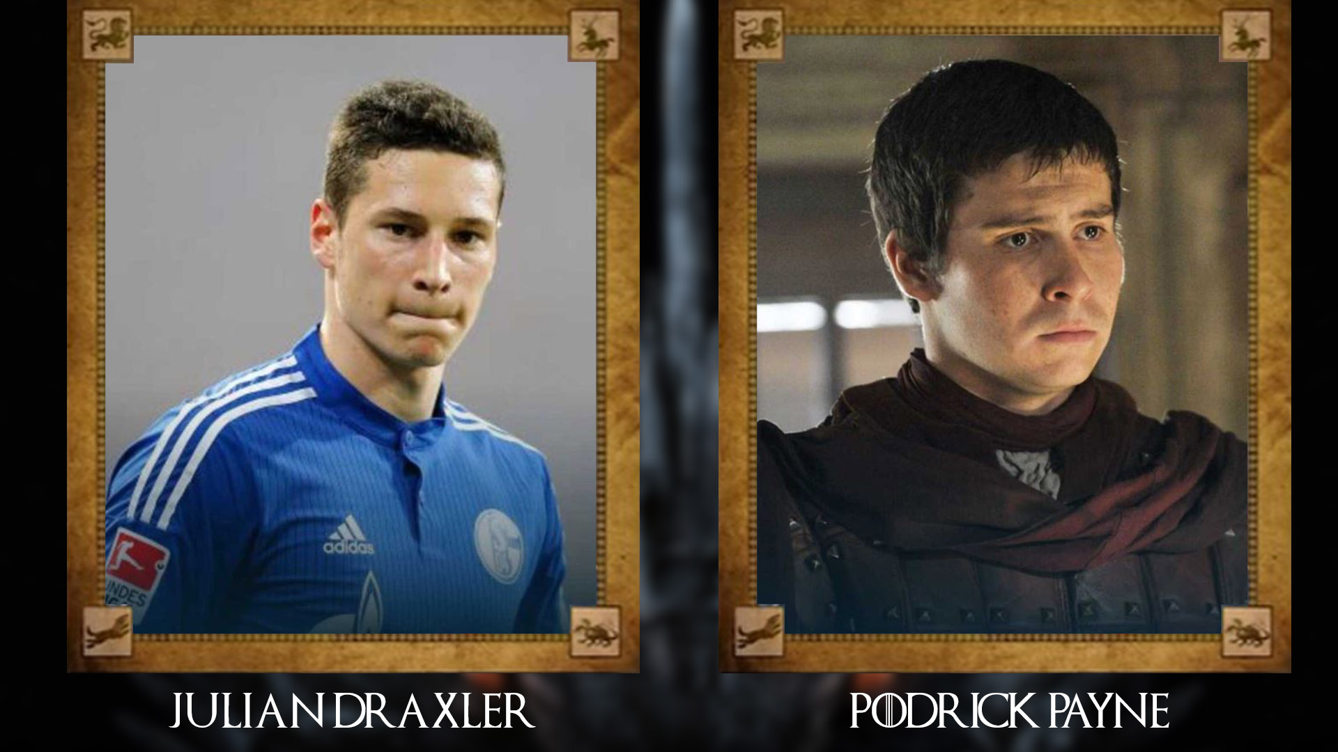 Julian Draxler (Paris Saint Germain) con Podrick Payne