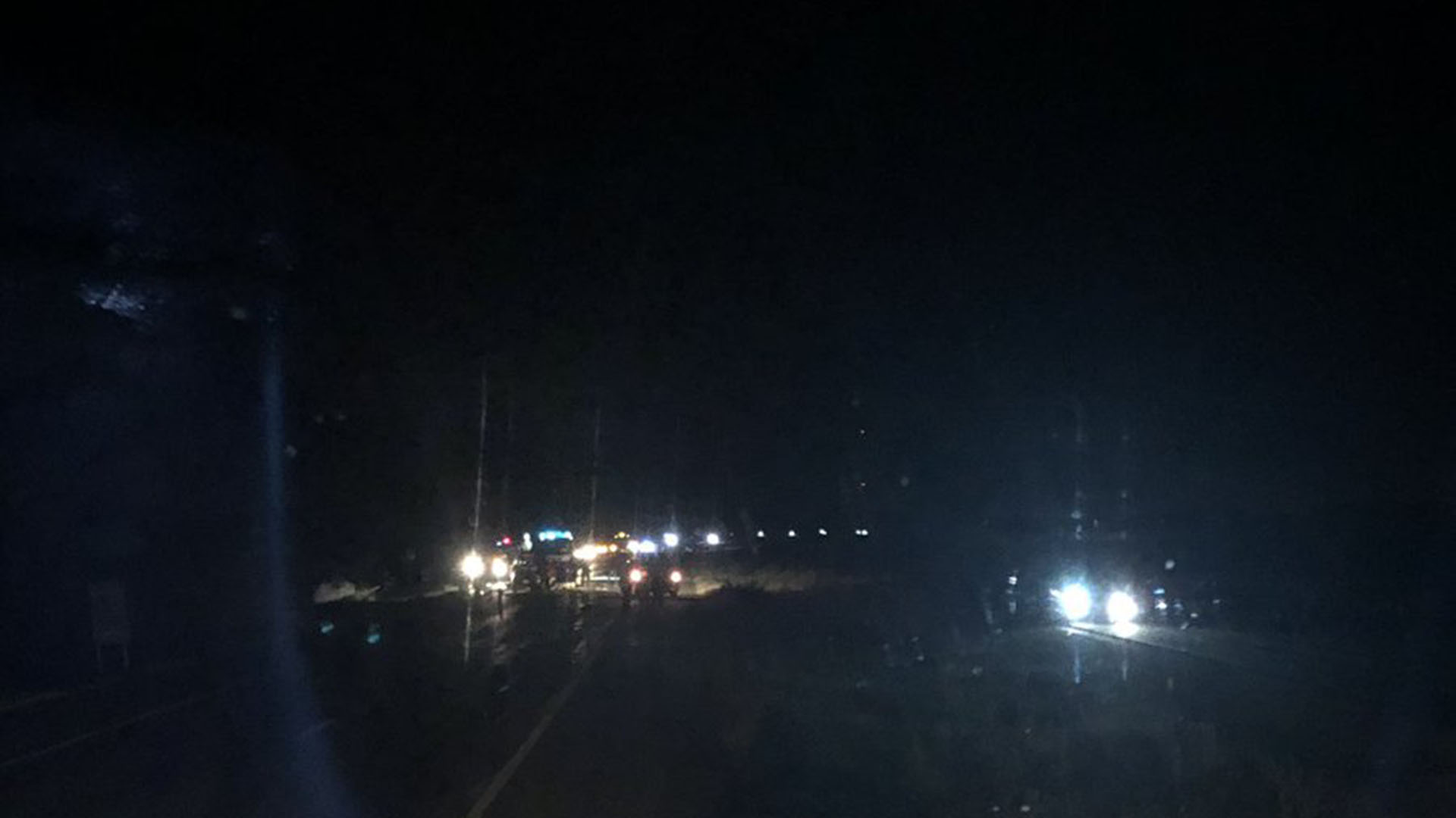 El accidente se produjo poco después de la medianoche en la Ruta Nacional Nº 7 (@Carolitasss)
