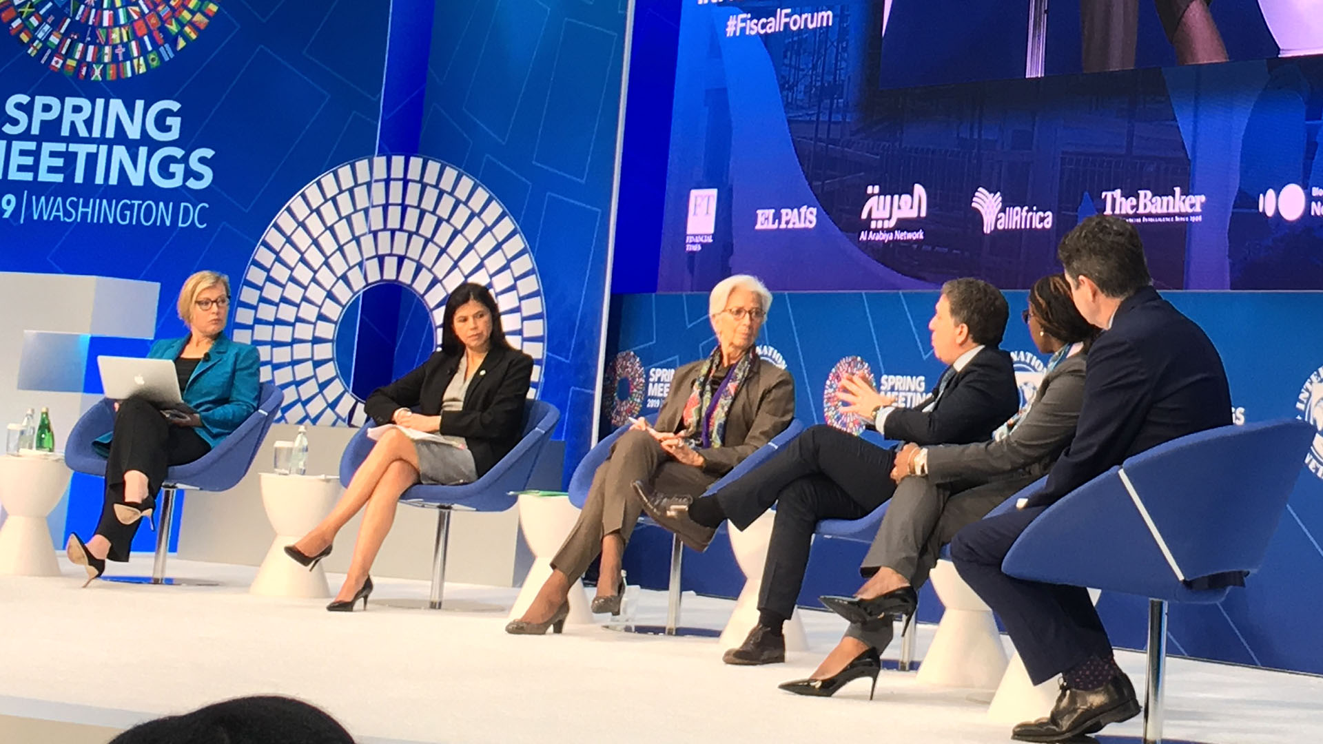 Dujovne y Lagarde en la capital de EEUU, el domingo pasado