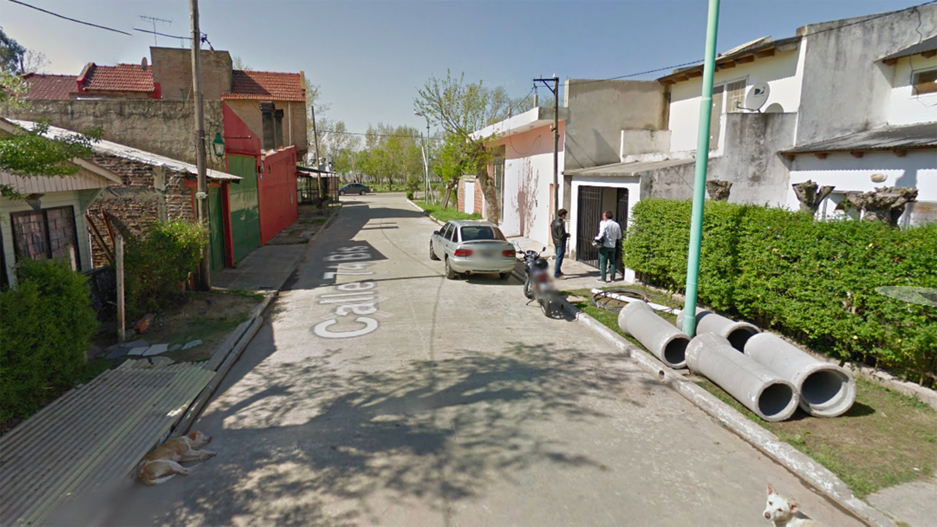 La cuadra de la casa donde ocurrió el abuso, en Punta Lara