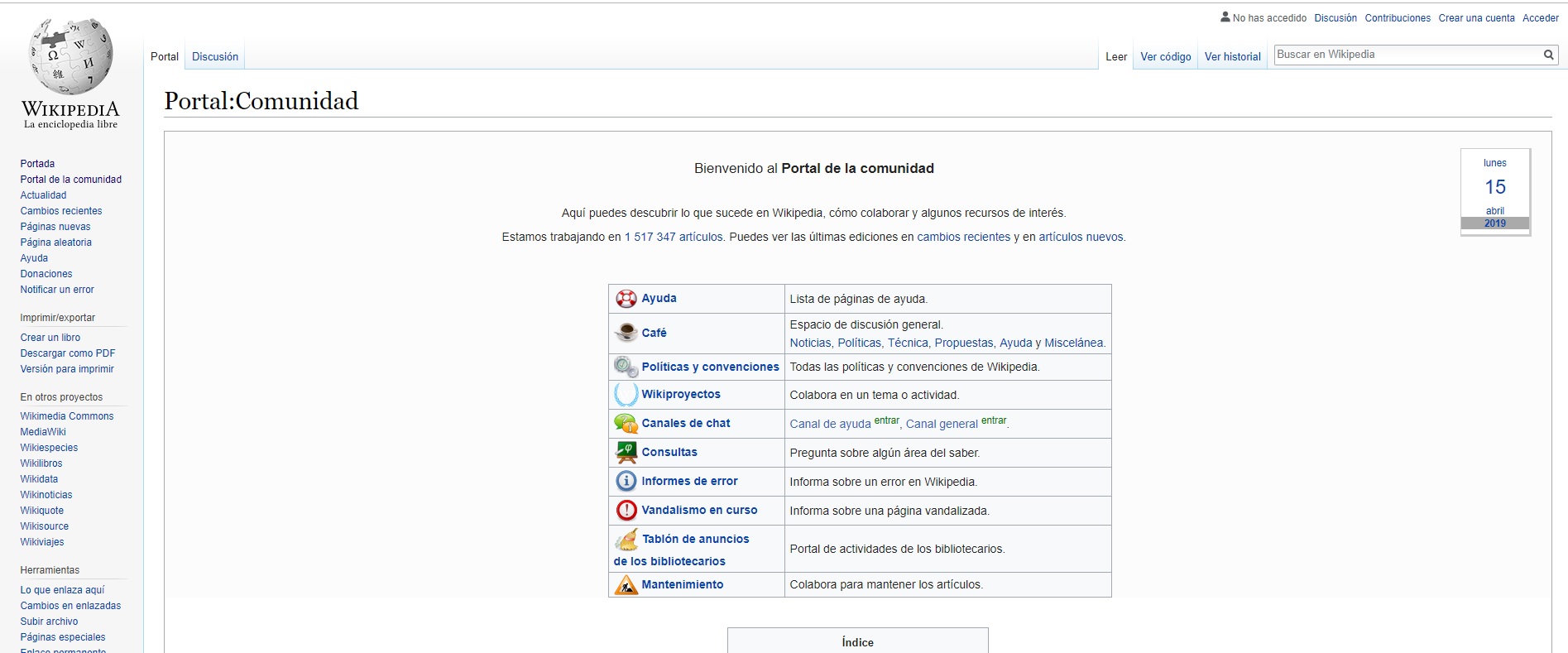 Wikipedia es un ejemplo de una página colaborativa que surgió del concepto de los “wikis”.