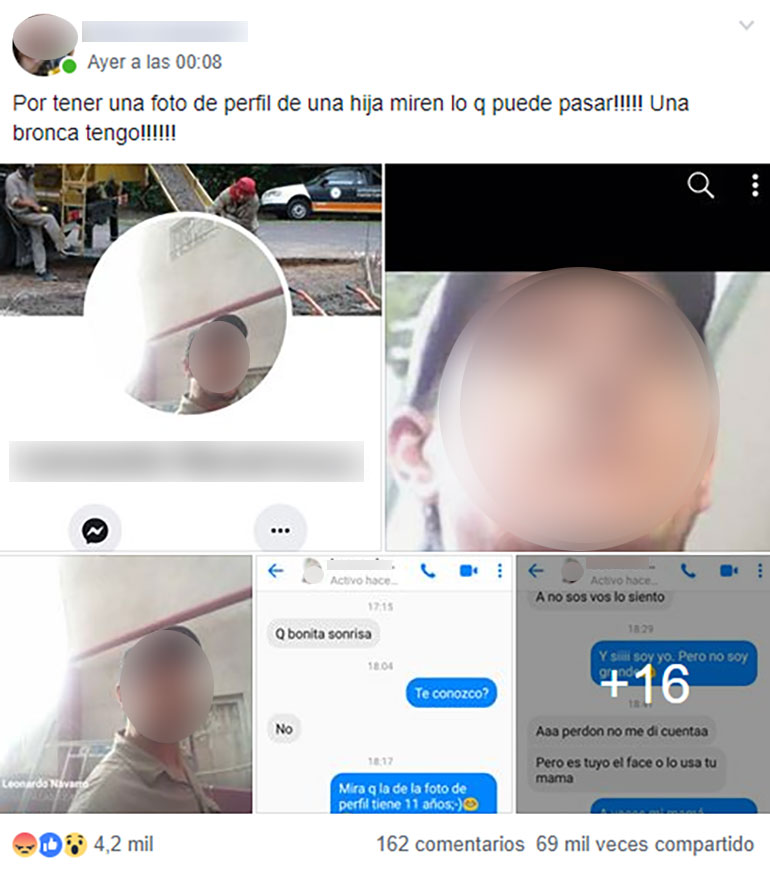El caso se publicó el sábado a la noche y ya fue compartido por más de 69 mil personas