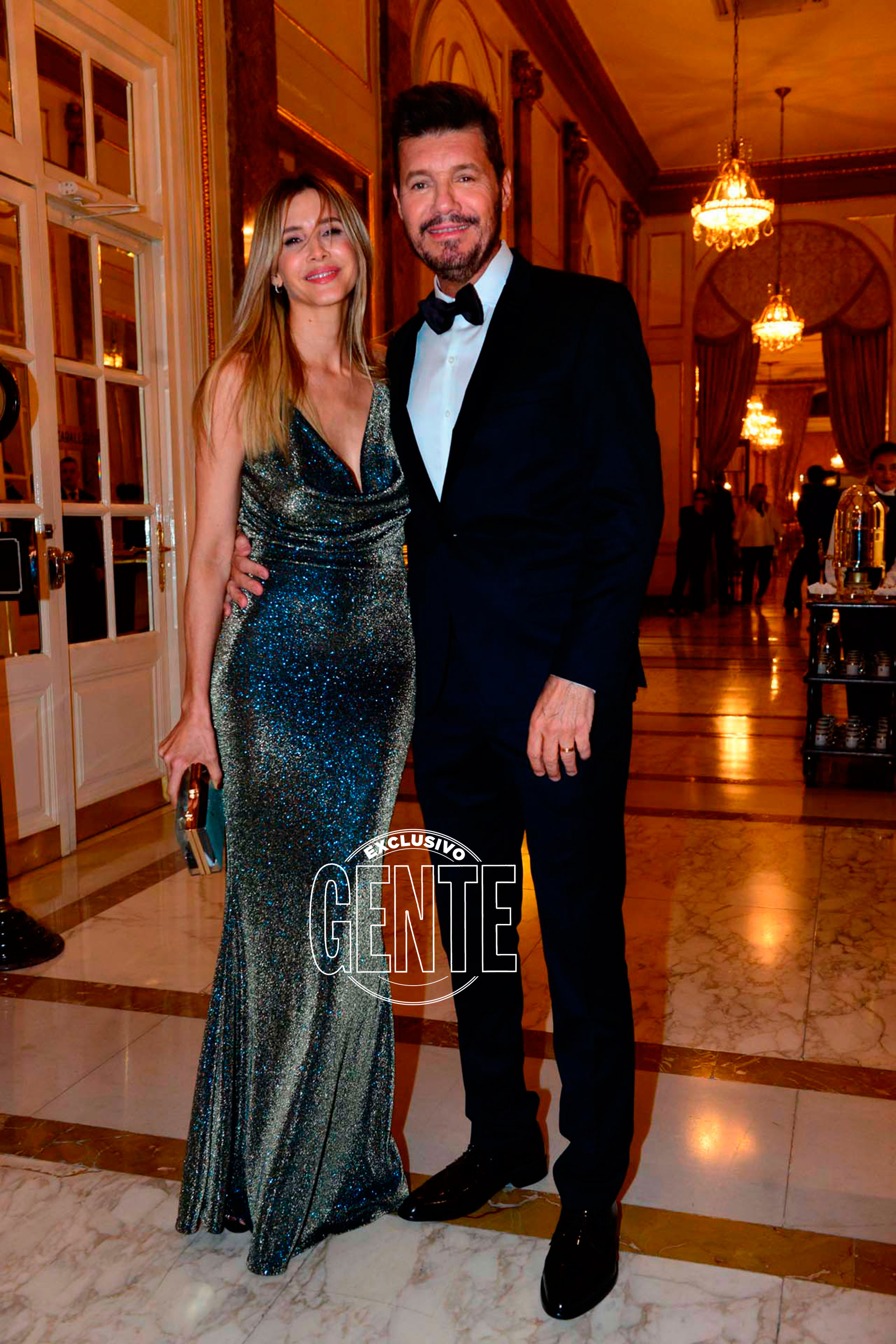 Guillermina Valdes y Marcelo Tinelli.