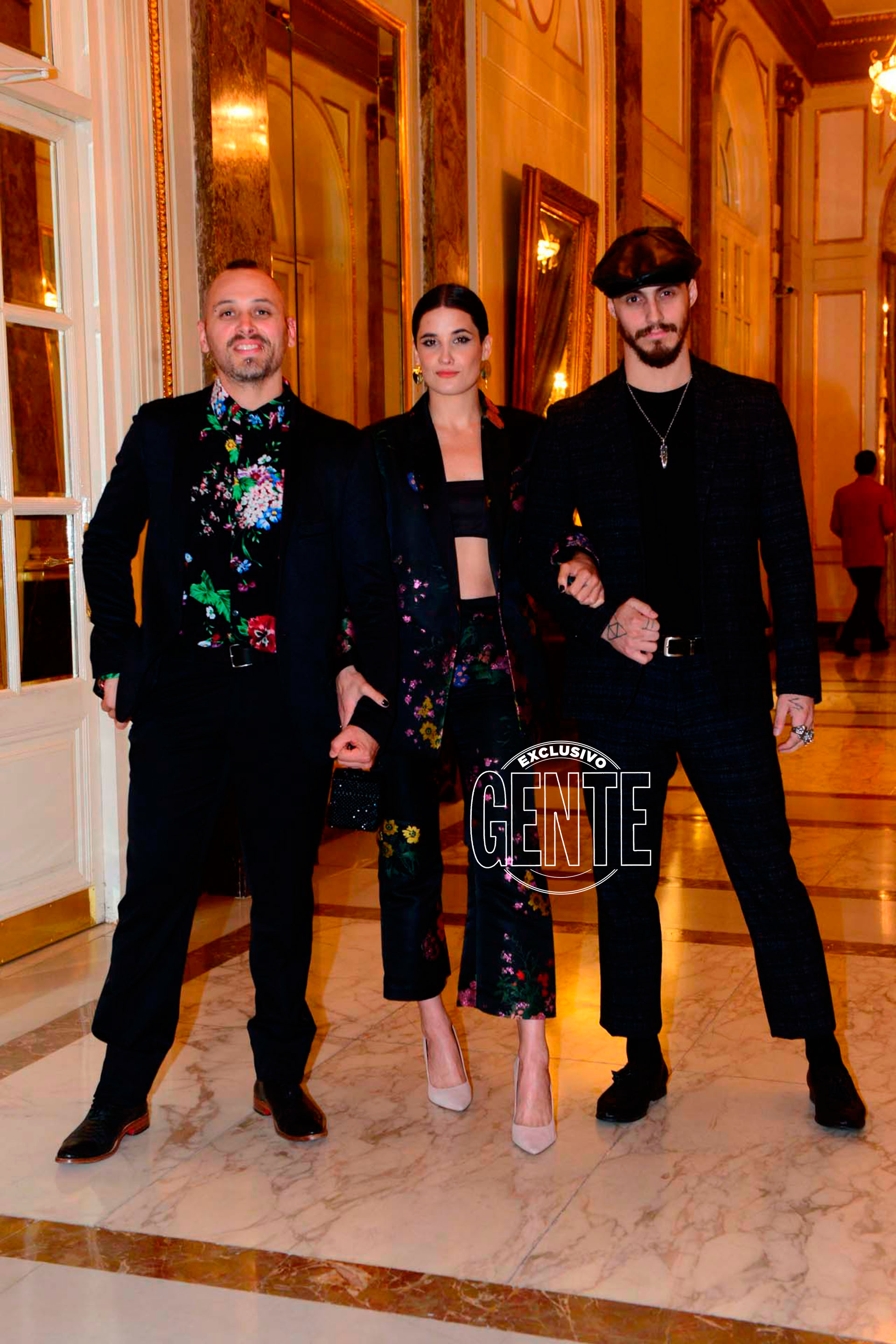 Flor Torrente junto a Nacho Saraceni y Hernán Alegre.