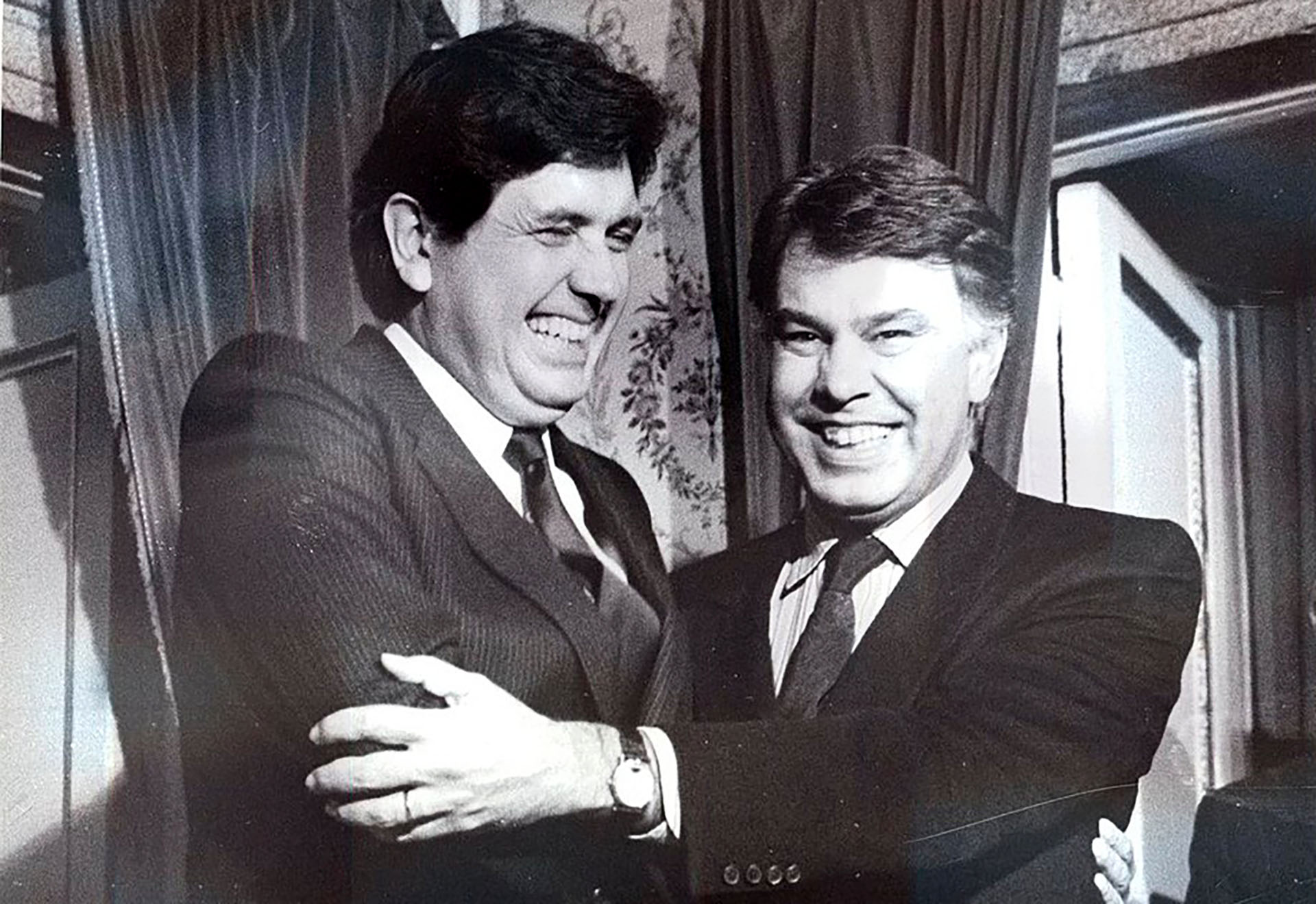 Alan García y Felipe González fotografiados en La Moncloa en enero de 1987 (Ministerio de la Presidencia. Gobierno de España)